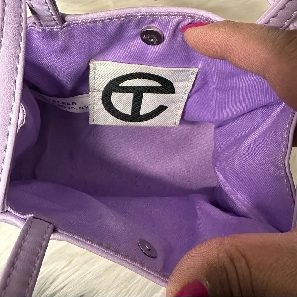Telfar Mini Crossbody Bag Purple Lavender - Image 6