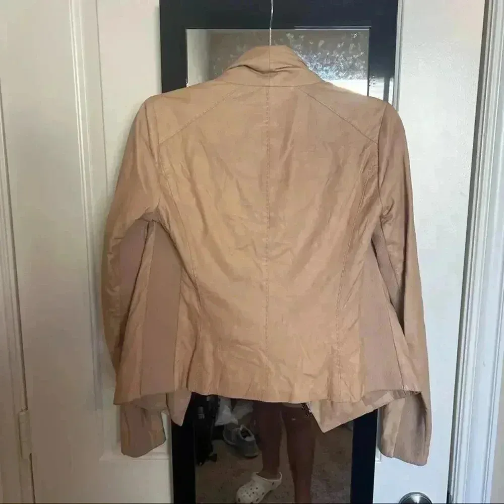 495 Vince Leather Full Zip Jacket - Image 5