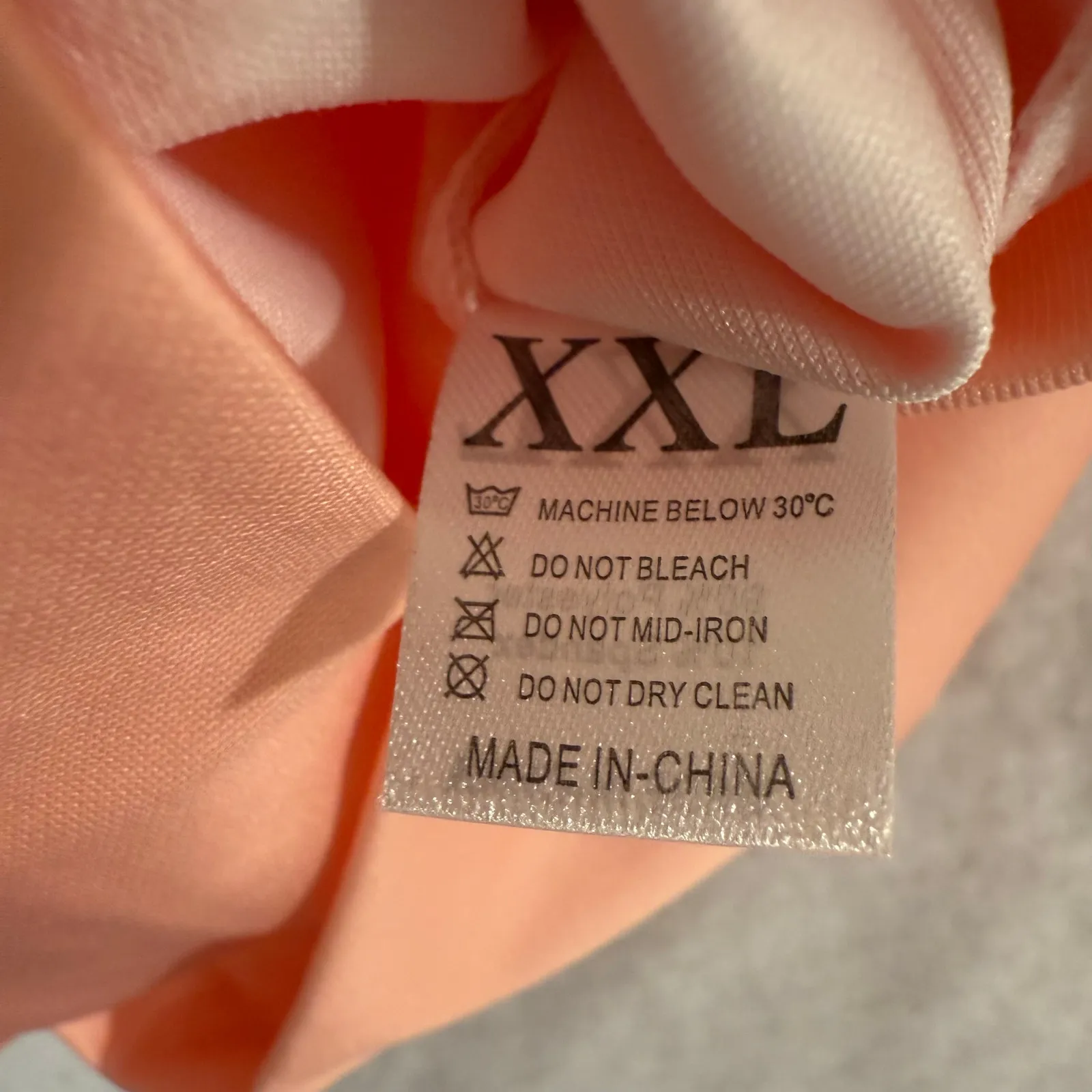 Peach “Happy Sloth” Graphic Hoodie – Size XXL – Soft Stretch Polyester Blend NEW Pink - Image 7