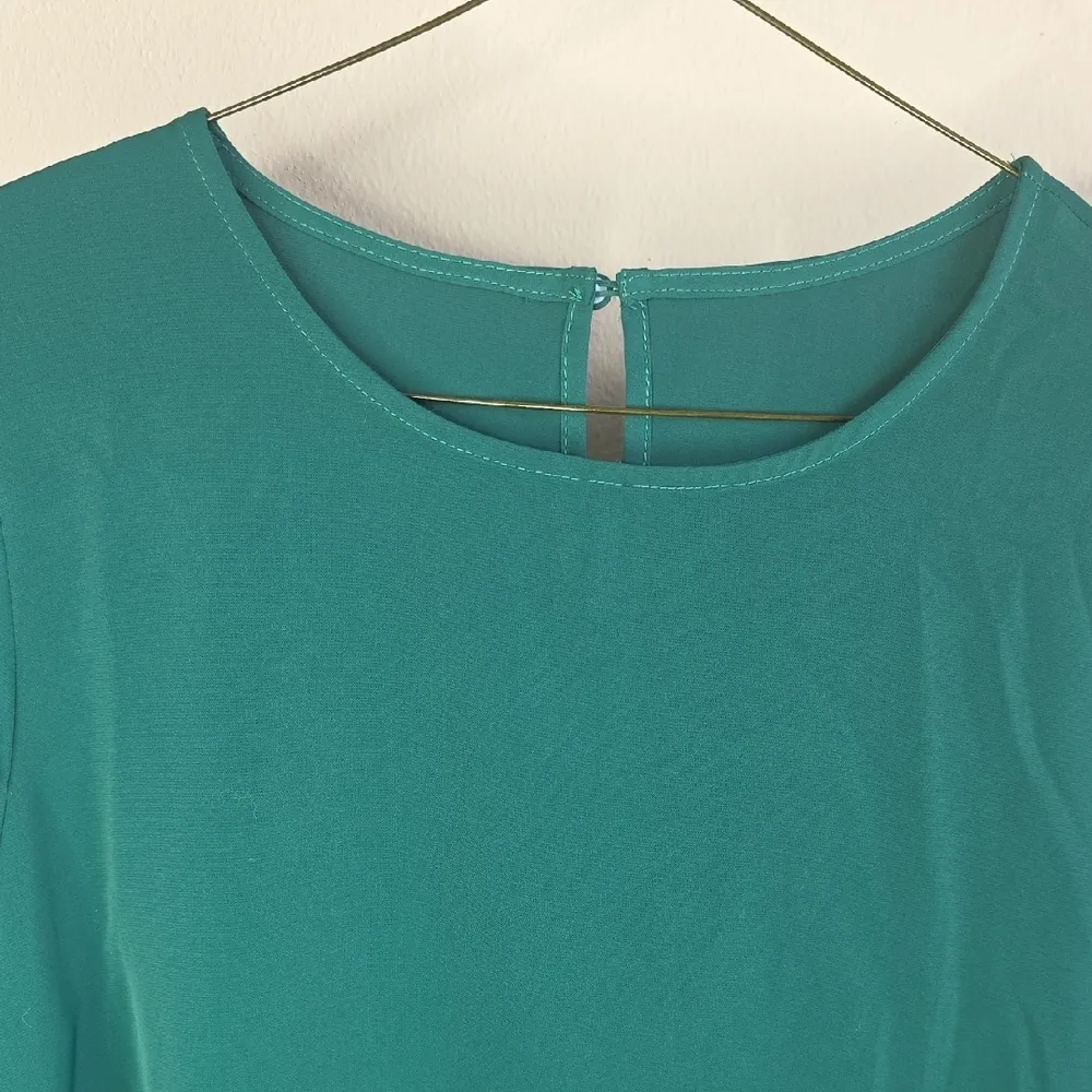 Blouse Long Sleeve Shirt Green Medium - Image 2