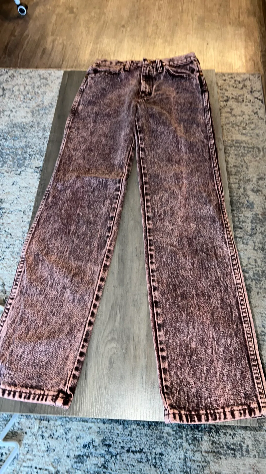 Pink  Straight Jeans - Image 3