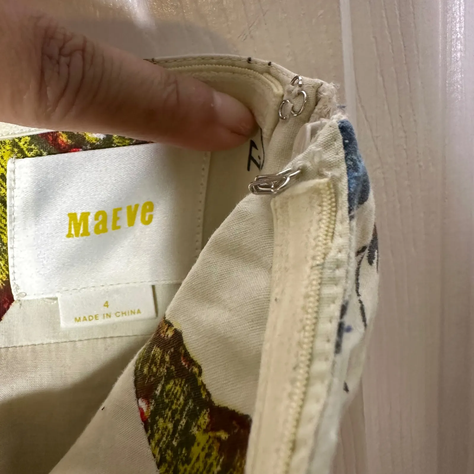 Maeve‎ Anthropologie Lepidoptera Strapless Butterfly Dress Size 4 - Image 8