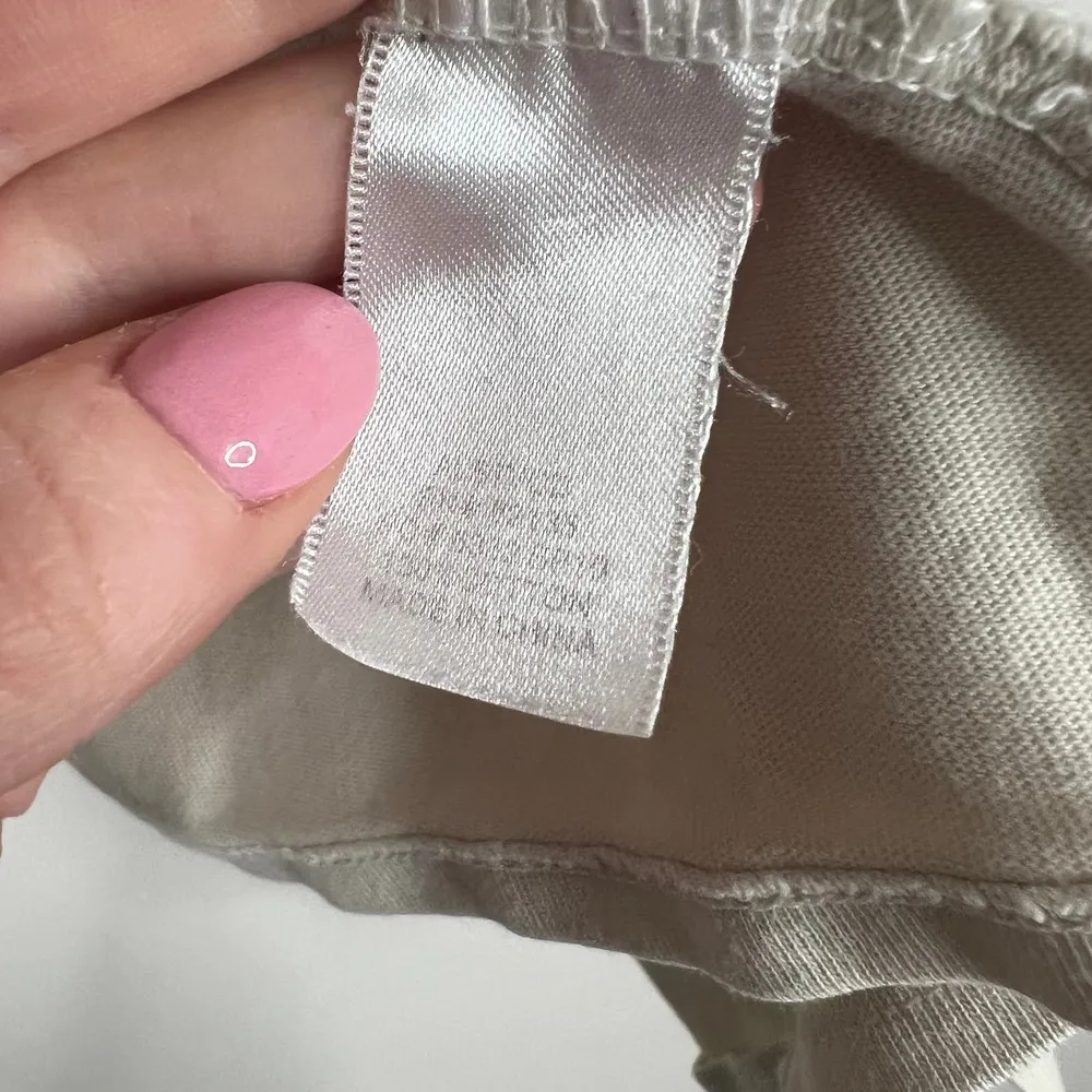 Fresh Produce Open Front Slightly Cropped Cardigan Beige Long Sleeve Sz Medium - Image 5