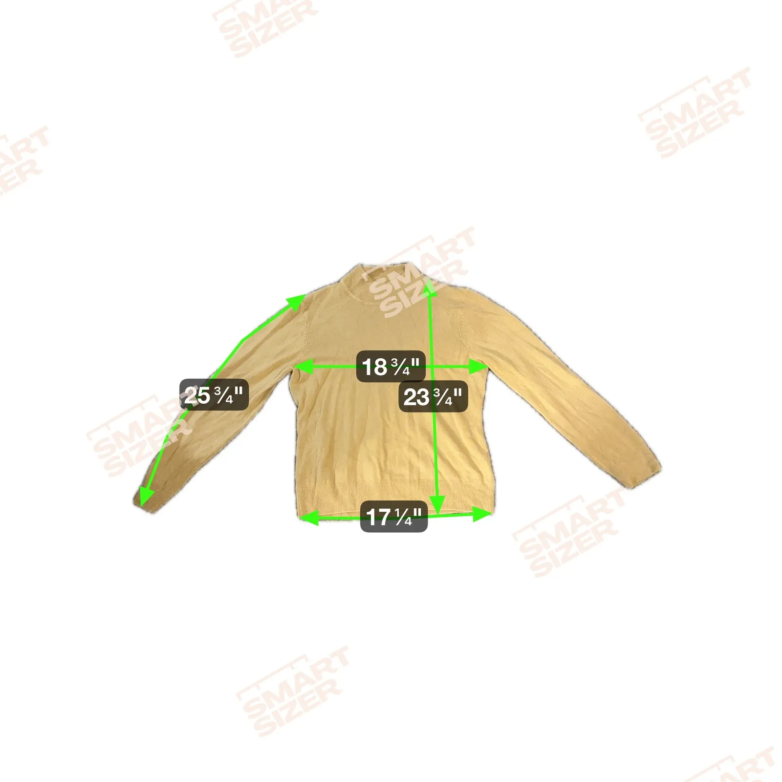 Sag Harbor Womens Large L Mock Neck Acrylic Pullover Sweater Gold Knit - Image 2