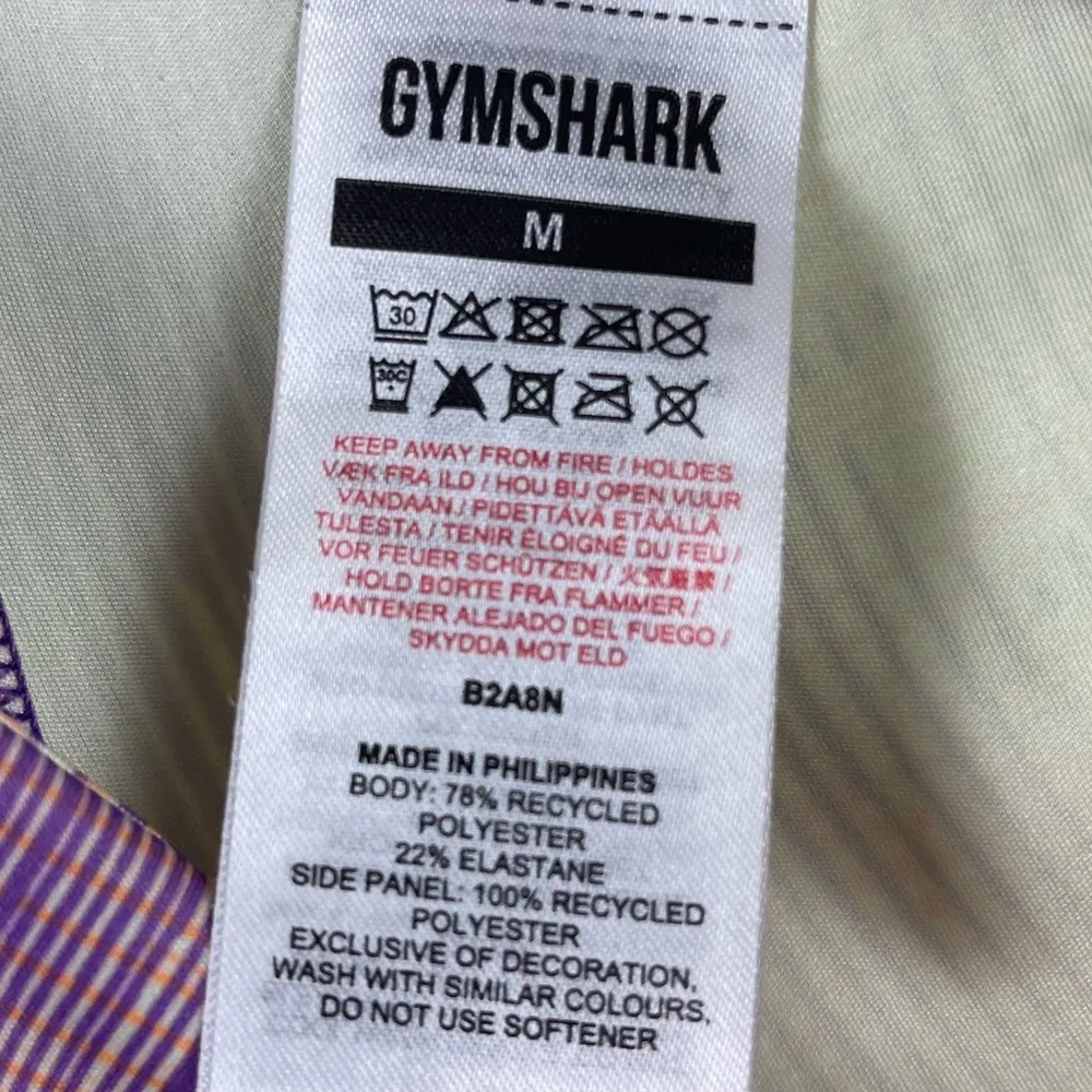 Gymshark Medium Sports Leggings Print Boho Hippie Vibrant Yoga Weight Training - Image 5