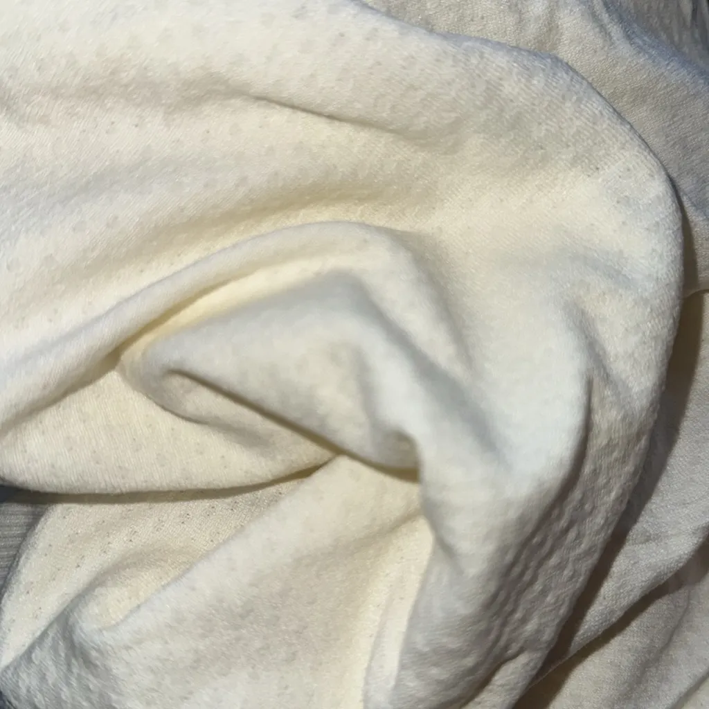 NEW VARLEY page seamless crop tank top in Snow White cream textured L/XL - Image 2