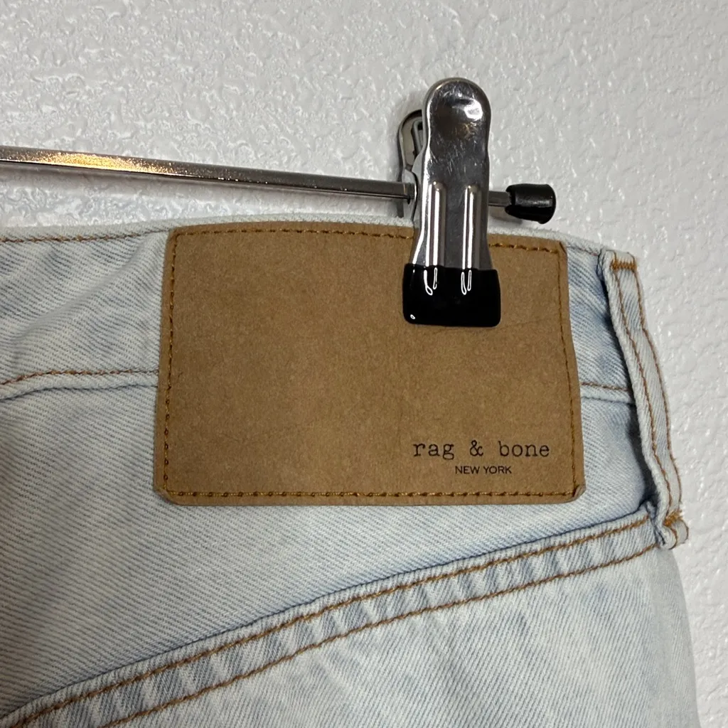 Rag & Bone Alissa High-Rise Barrel Jeans Light Blue 27” Waist - Image 8