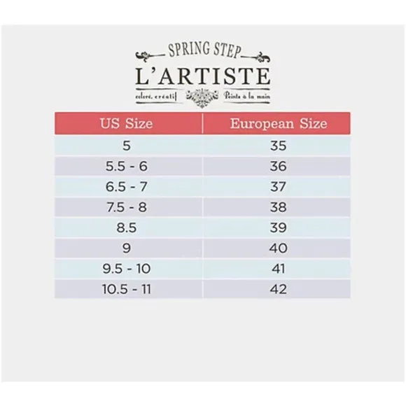 Spring Step‎ L’Artiste Mabel Sandal 38 Camel Floral Pink Stone - Image 11