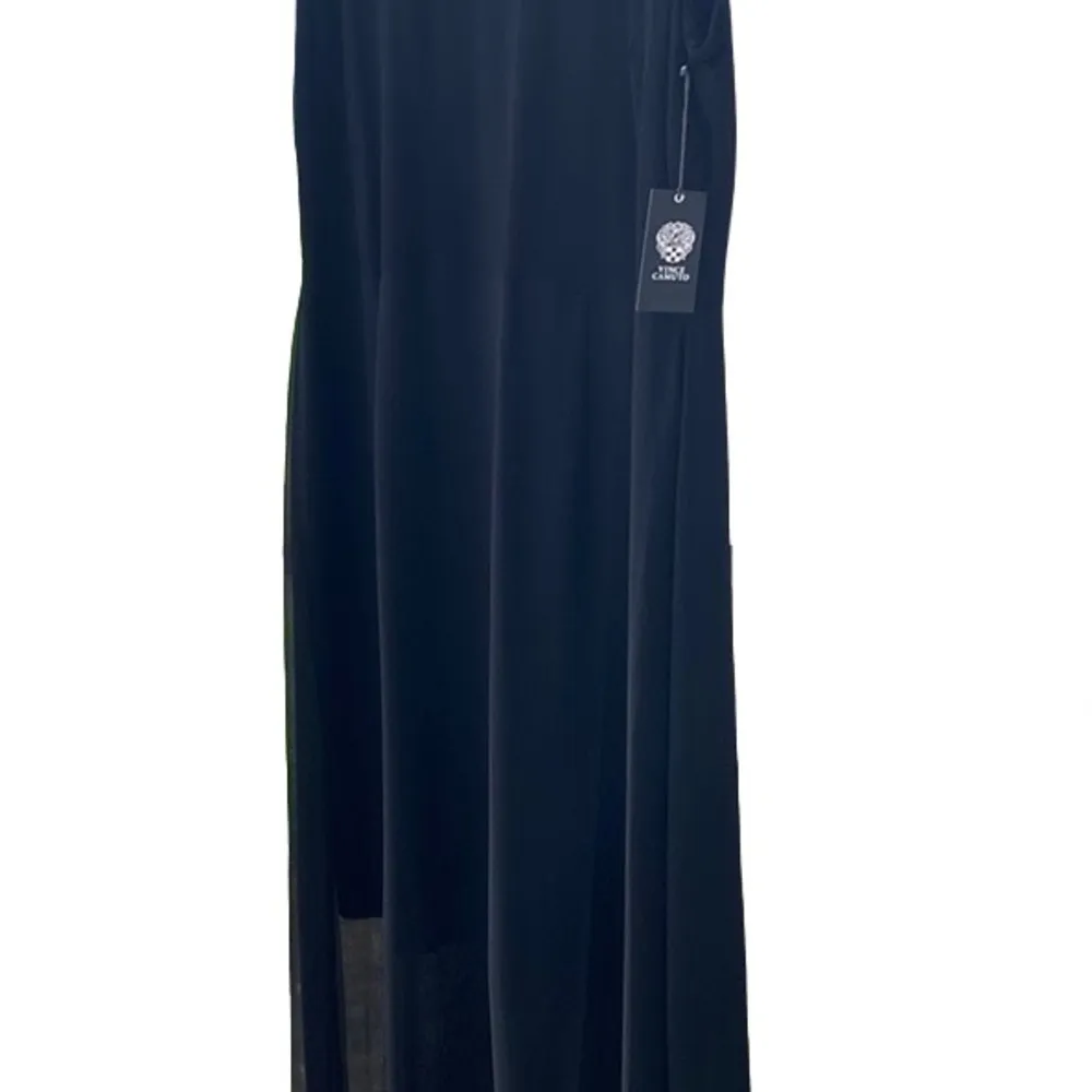 NWT! 🖤 VINCE CAMUTO SLEEVELESS STRETCH MAXI DRESS WITH SHEER CHIFFON OVER SKIRT - Image 3