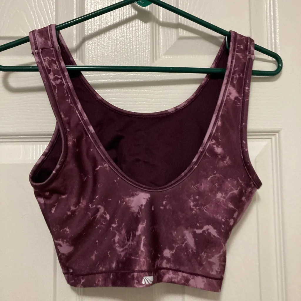 Marika Sea Marble Potent Purple Long Sports Bra Size undefined - Image 7