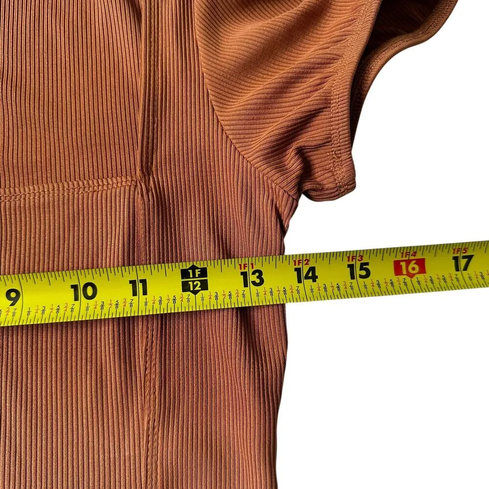 ReVamped Brown Bodysuit Tank Women Top Size Medium | 71-1 - Image 7