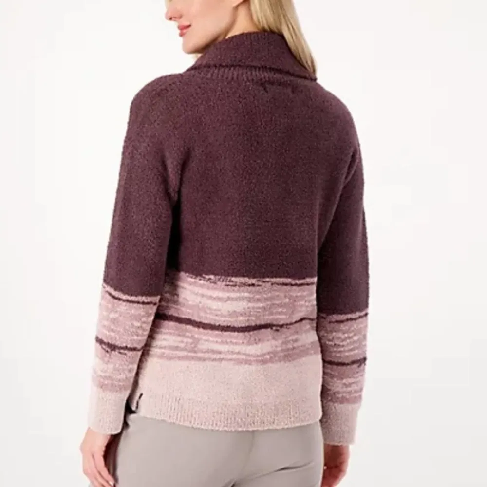 Barefoot Dreams CozyChic Shawl Collar Pullover sz M - Image 2