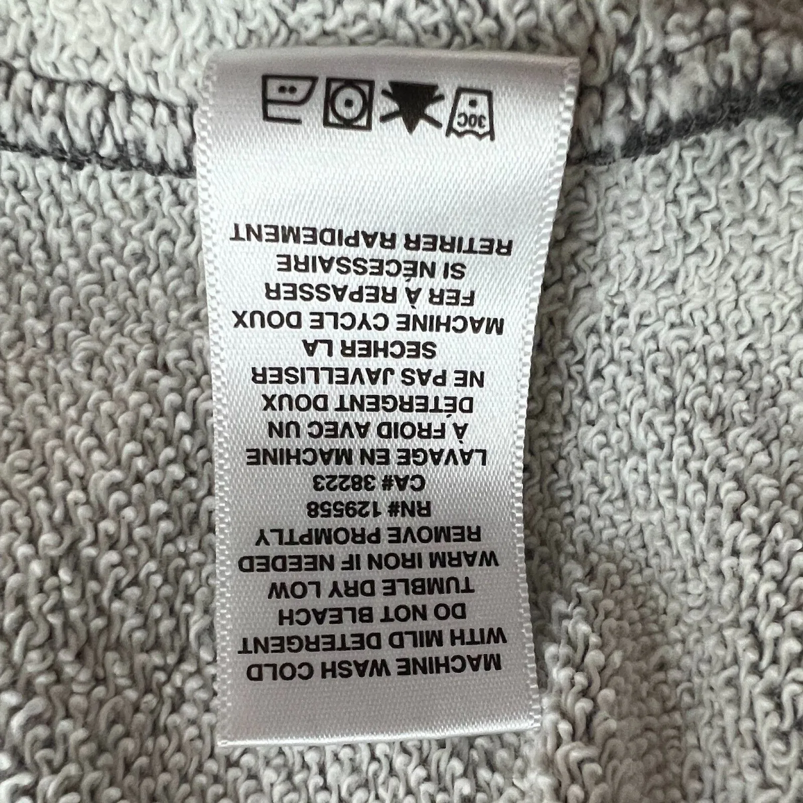 Sol Angeles Sweatshirt Womens XS Gray Raglan Sleeve Cafe Societe Graphic‎ Casual - Image 9