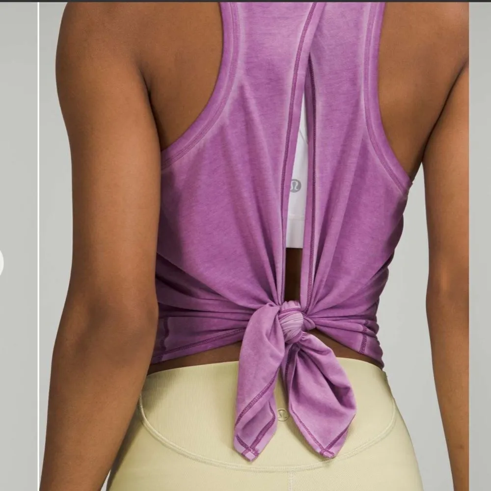 Lululemon All Tied Up Tank Top
Sublimado Pigment Dye Wisteria Purple - Image 4