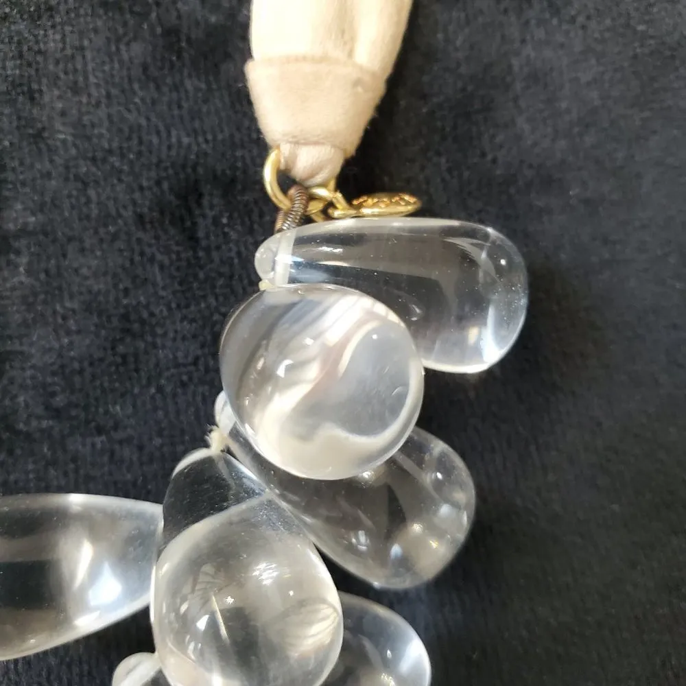 J.Crew Women's Crystal Beads Collar Necklace Fashion Jewelry Necklace White - Image 5