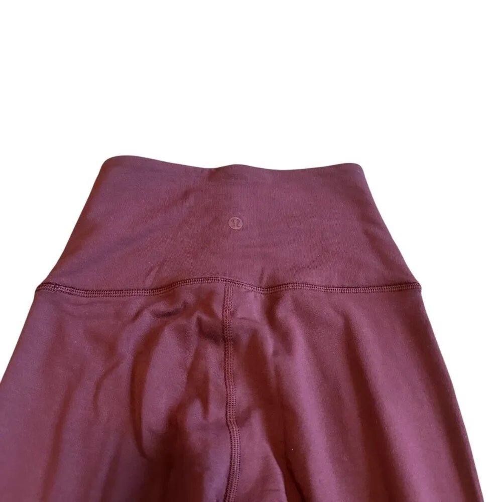 Lululemon  Wunder Lounge Super High-Rise Tight 28" Red Merlot Leggings Size 2 - Image 7