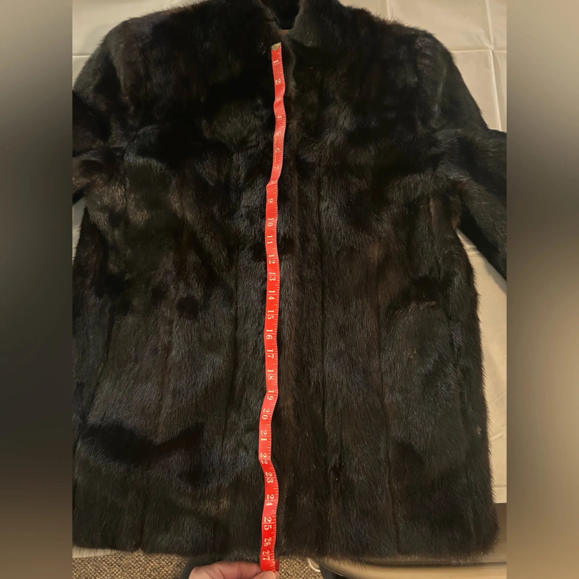 Blackglama Women’s Mink Fur Coat Size 14 – Dark Ranch Real Mink, Vintage Luxury Brown - Image 6