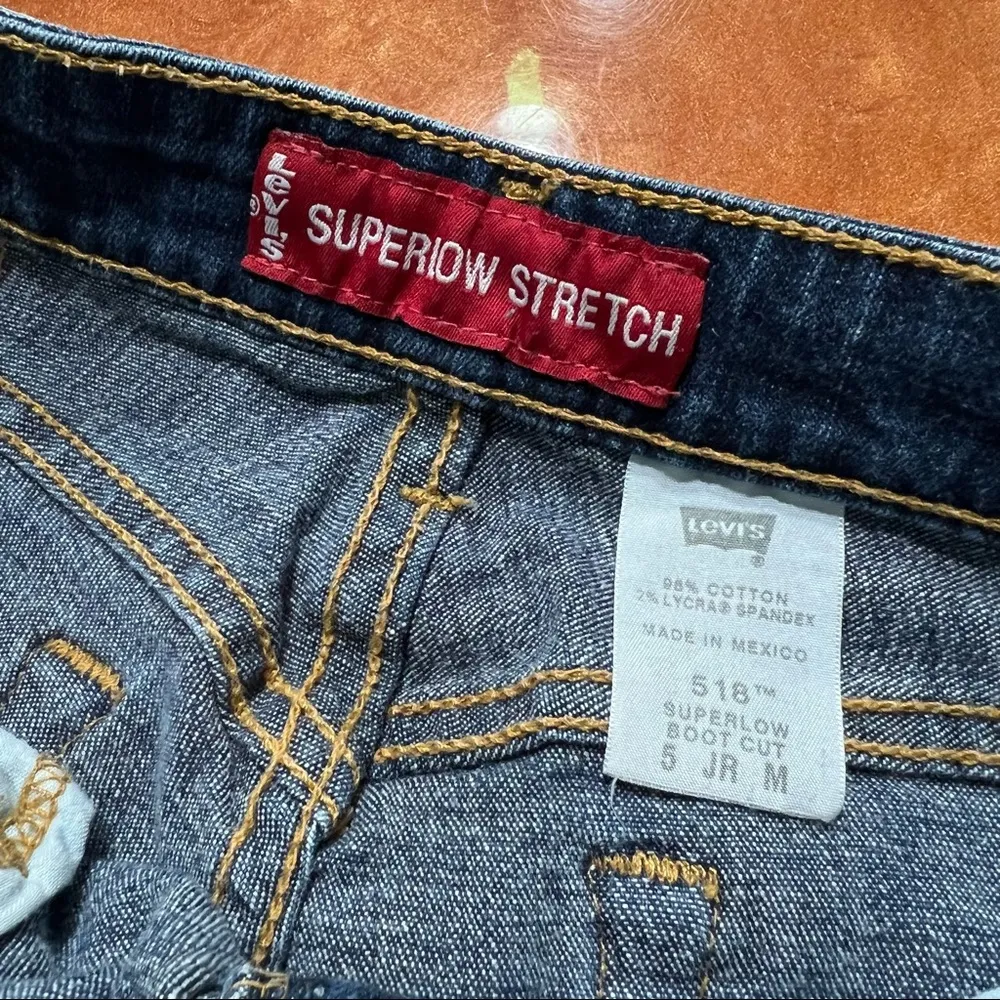 Vintage 2000s Y2K Levis SuperLow Stretch Boot Cut Jeans - Image 3