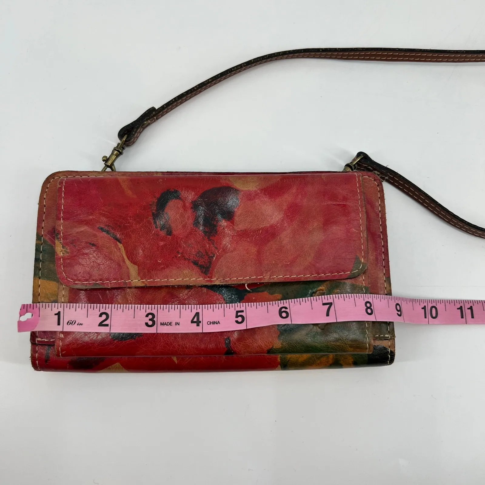 Patricia Nash Azario Crossbody Organizer Wallet floral crossbody leather bag - Image 4