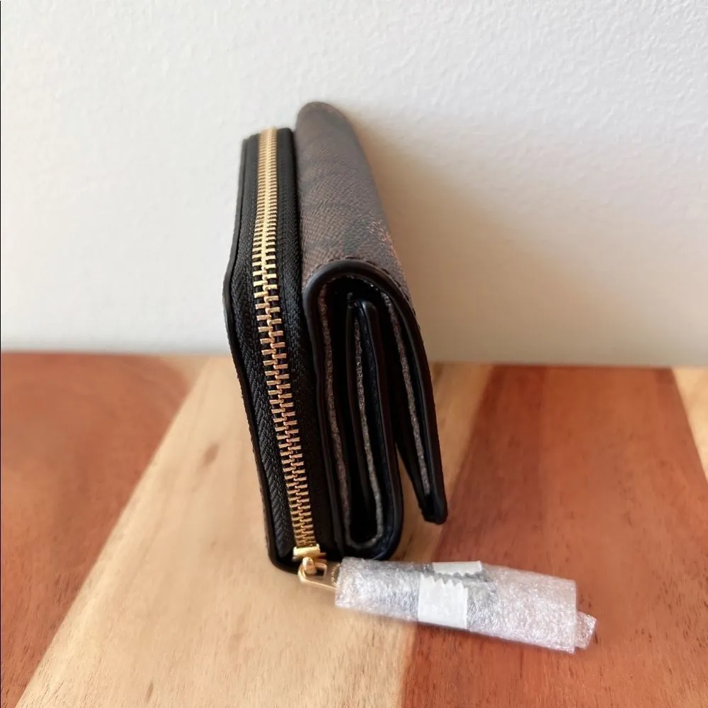 NWT COACH SMALL TRIFOLD WALLET IN SIGNATURE CANVAS WITH POP FLORAL PRINT - Image 3