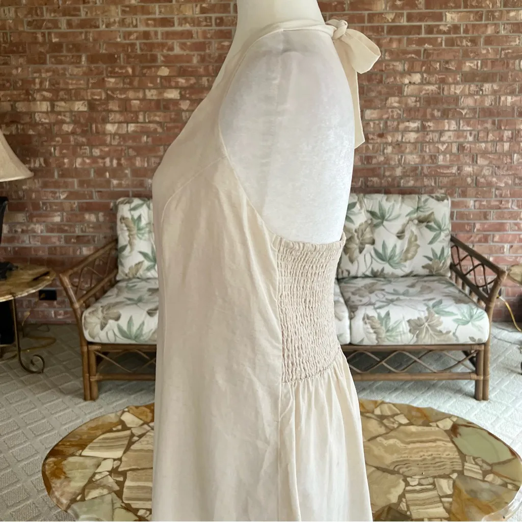 Lascana Venus Midi Dress Flowy Halter Sand Cream NWT 12 Party Garden Sundress - Image 7