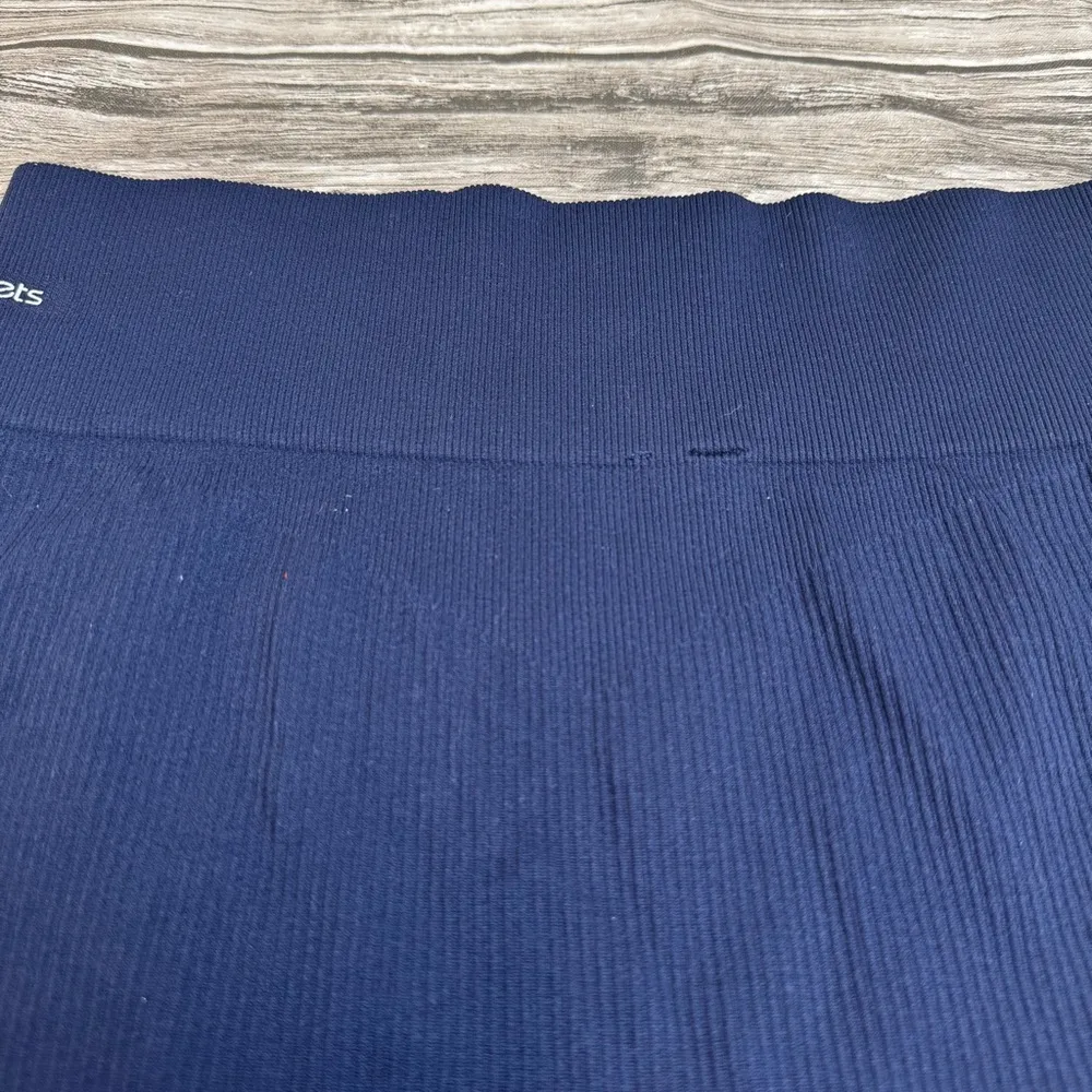 Modstreets Women's Ribbed Spandex Shorts Dark Navy Blue M Med Medium Stretchy - Image 4