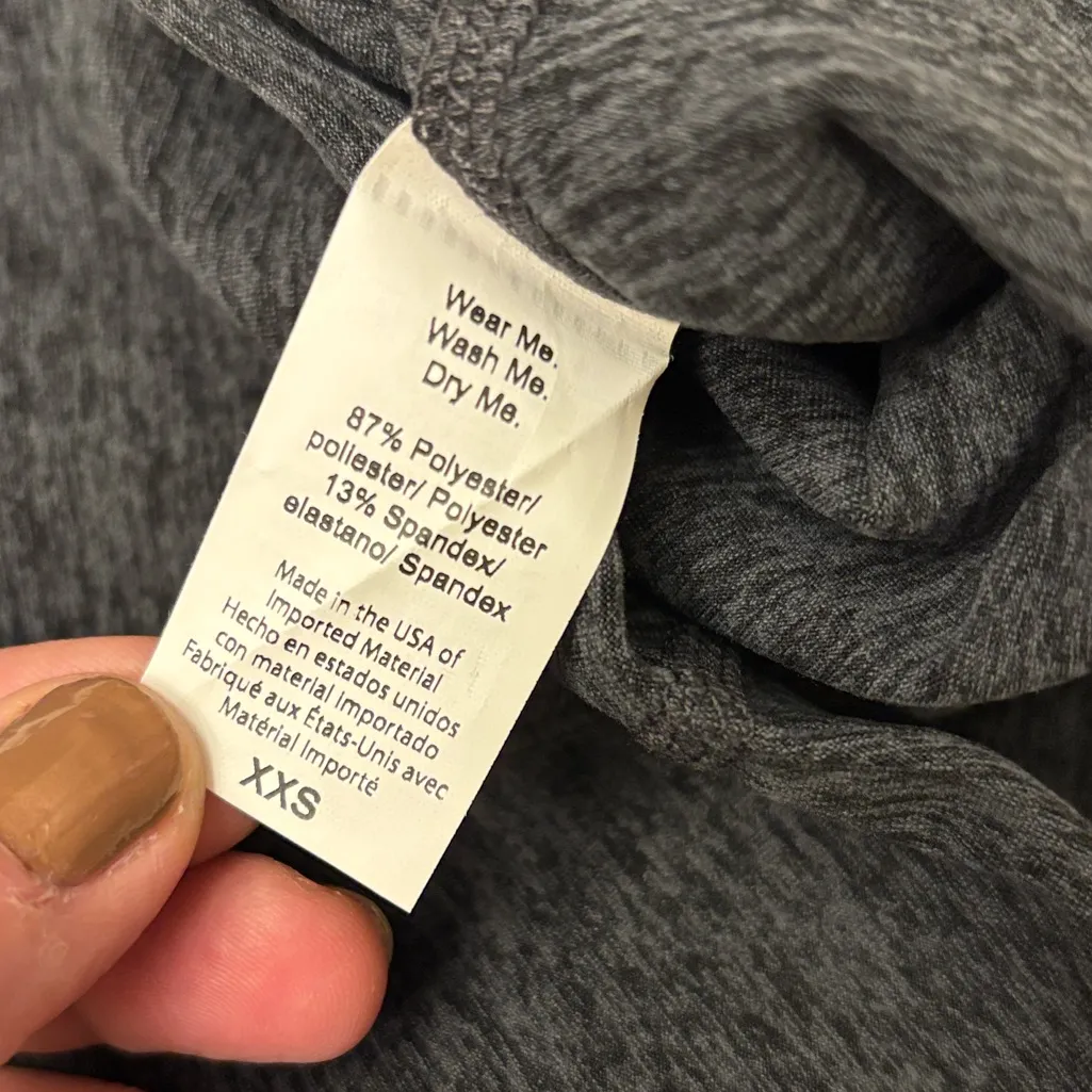 NEW! Beyond Yoga Spacedye High Waist Dark Charcoal Gray Bike Shorts XXS - Image 12