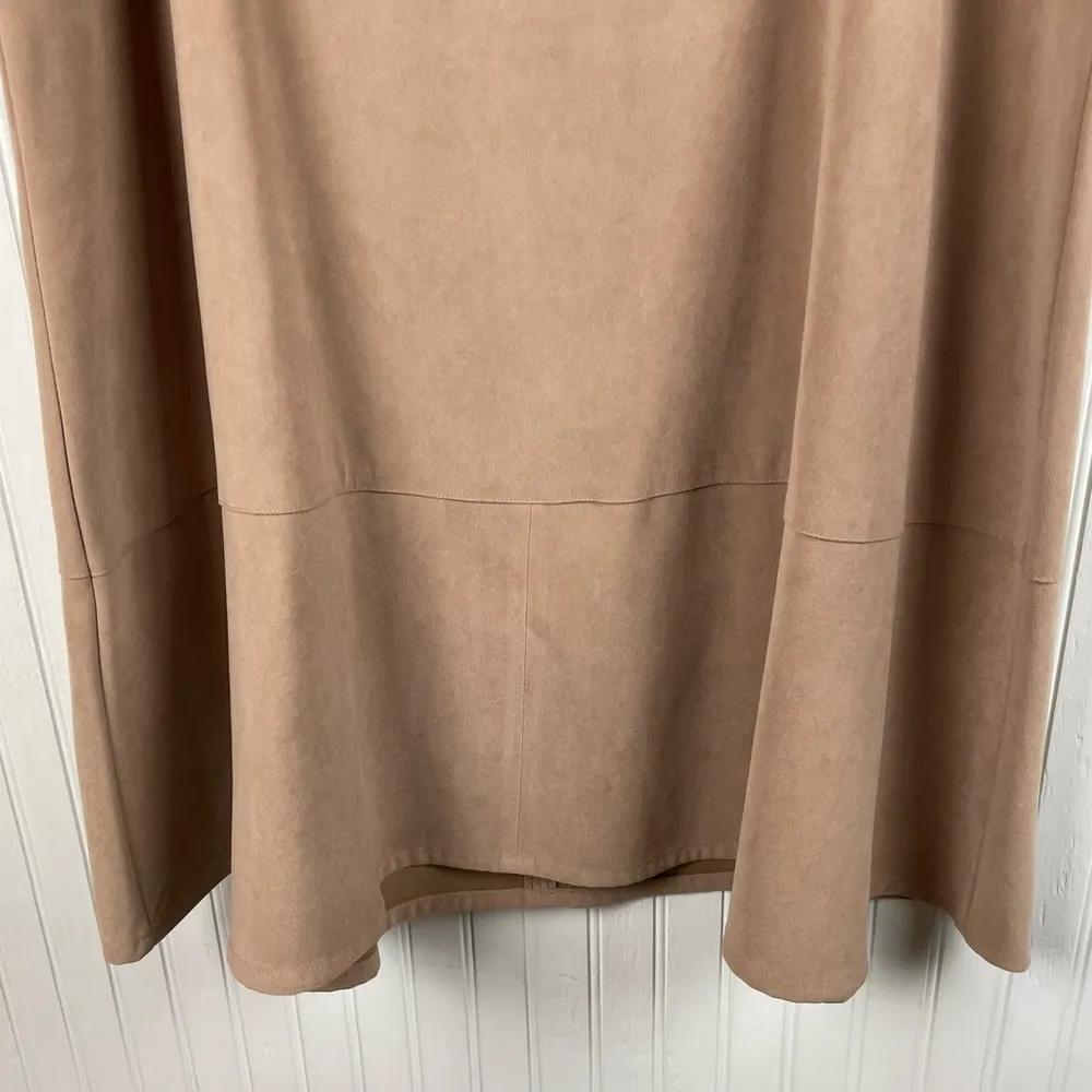 Vintage Y2K Dressbarn Faux Suede Midi Maxi A - Image 4