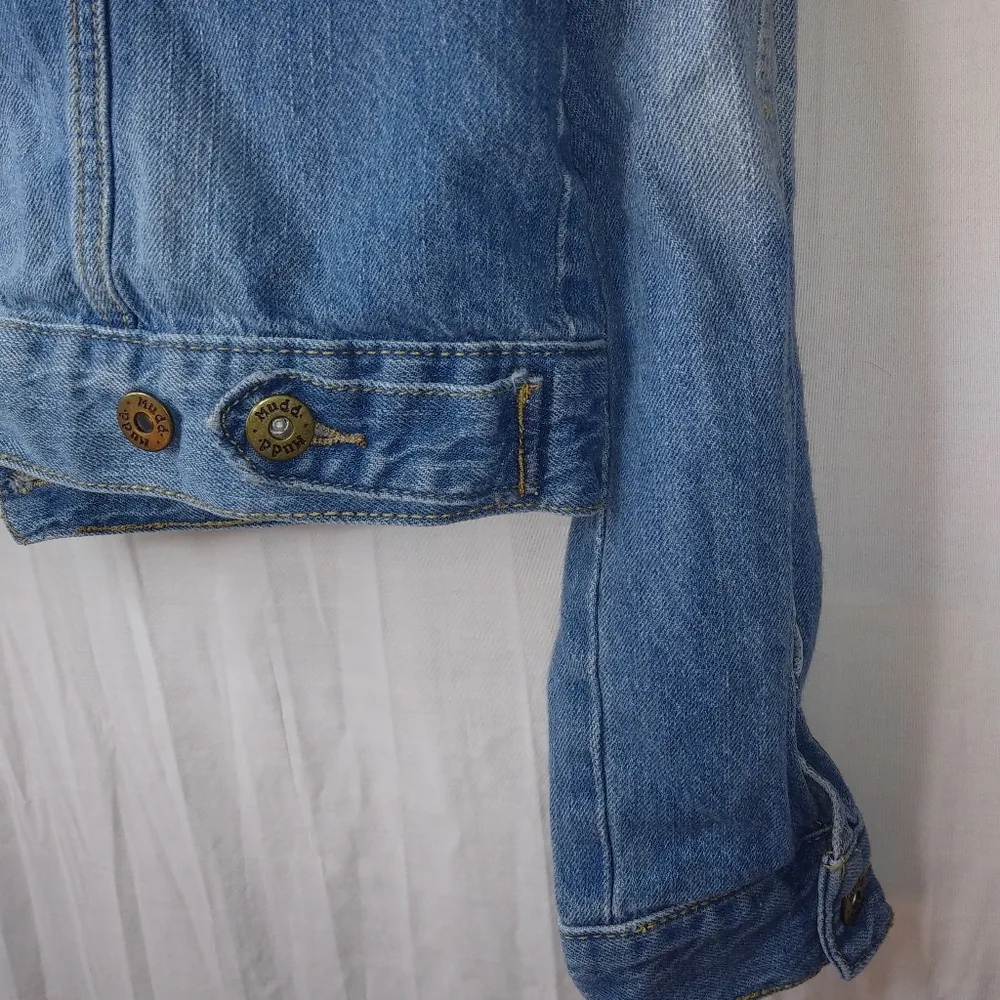 Mudd  M Y2K Crop Distressed Jeans Jacket - Image 9