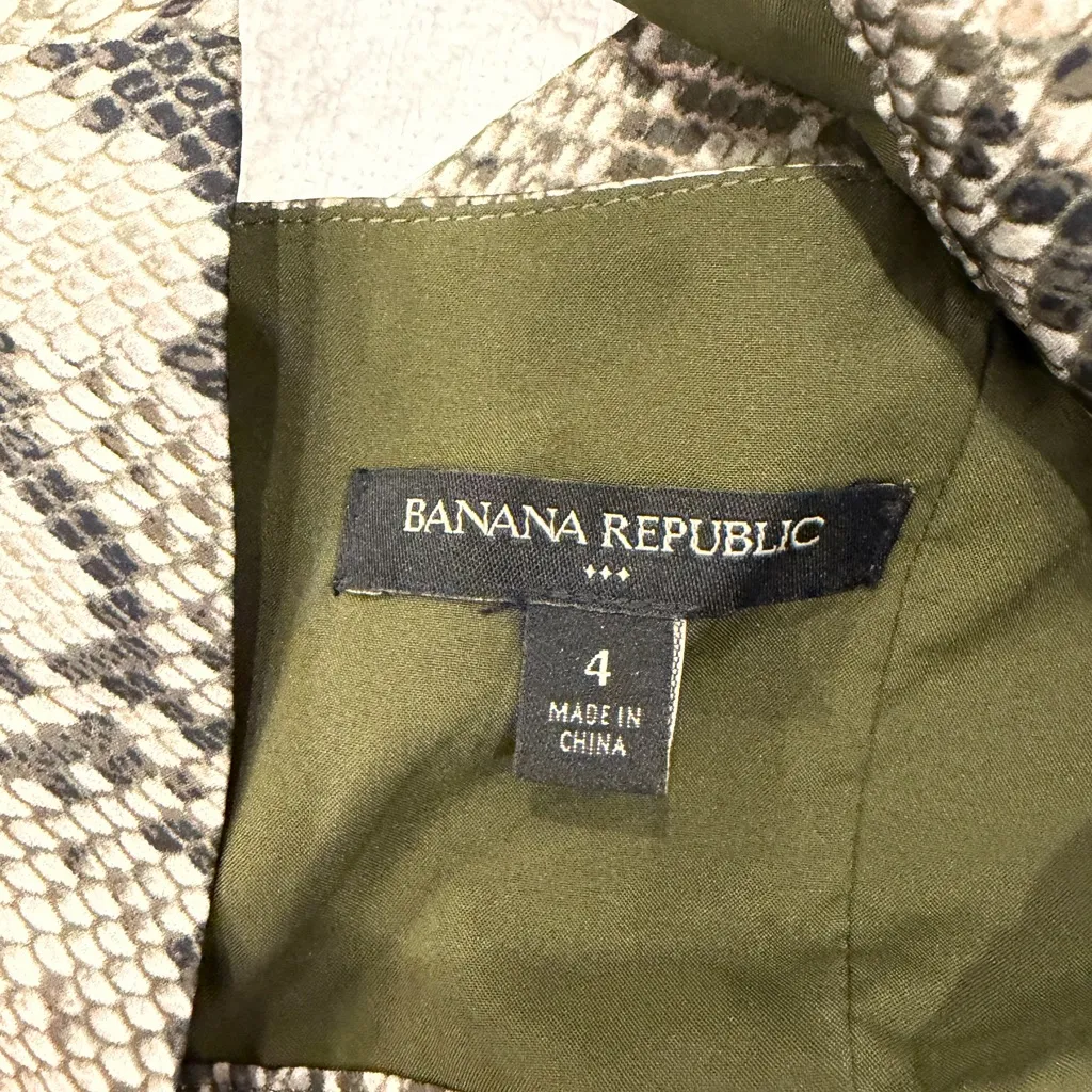 Banana Republic Snake Print 2-Piece Set Halter Top + Midi Skirt Size 4 / 4Petite - Image 12