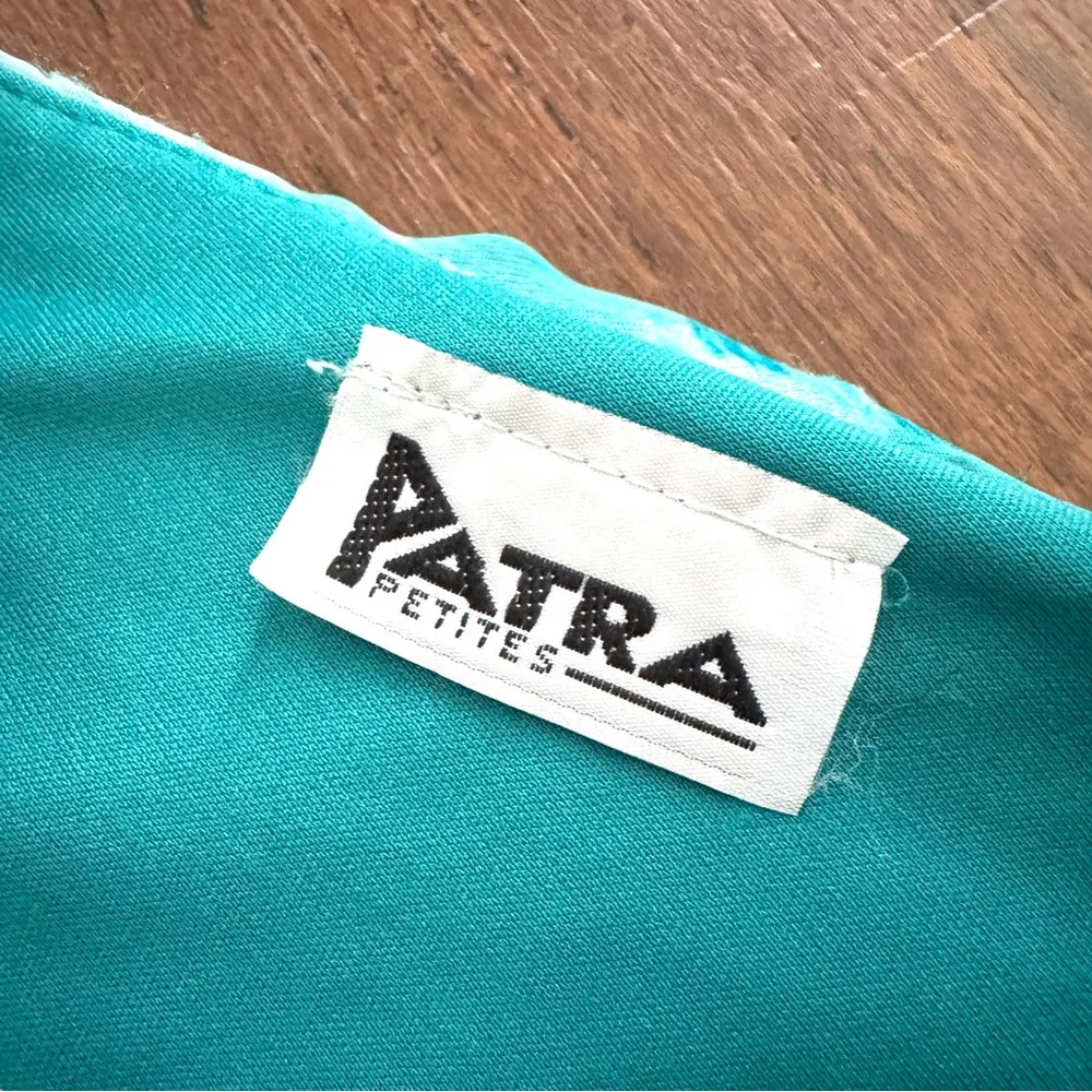 Totally late 1980s early 1990s vintage tiered cocktail dress by PATRA, size 8 Blue - Image 12