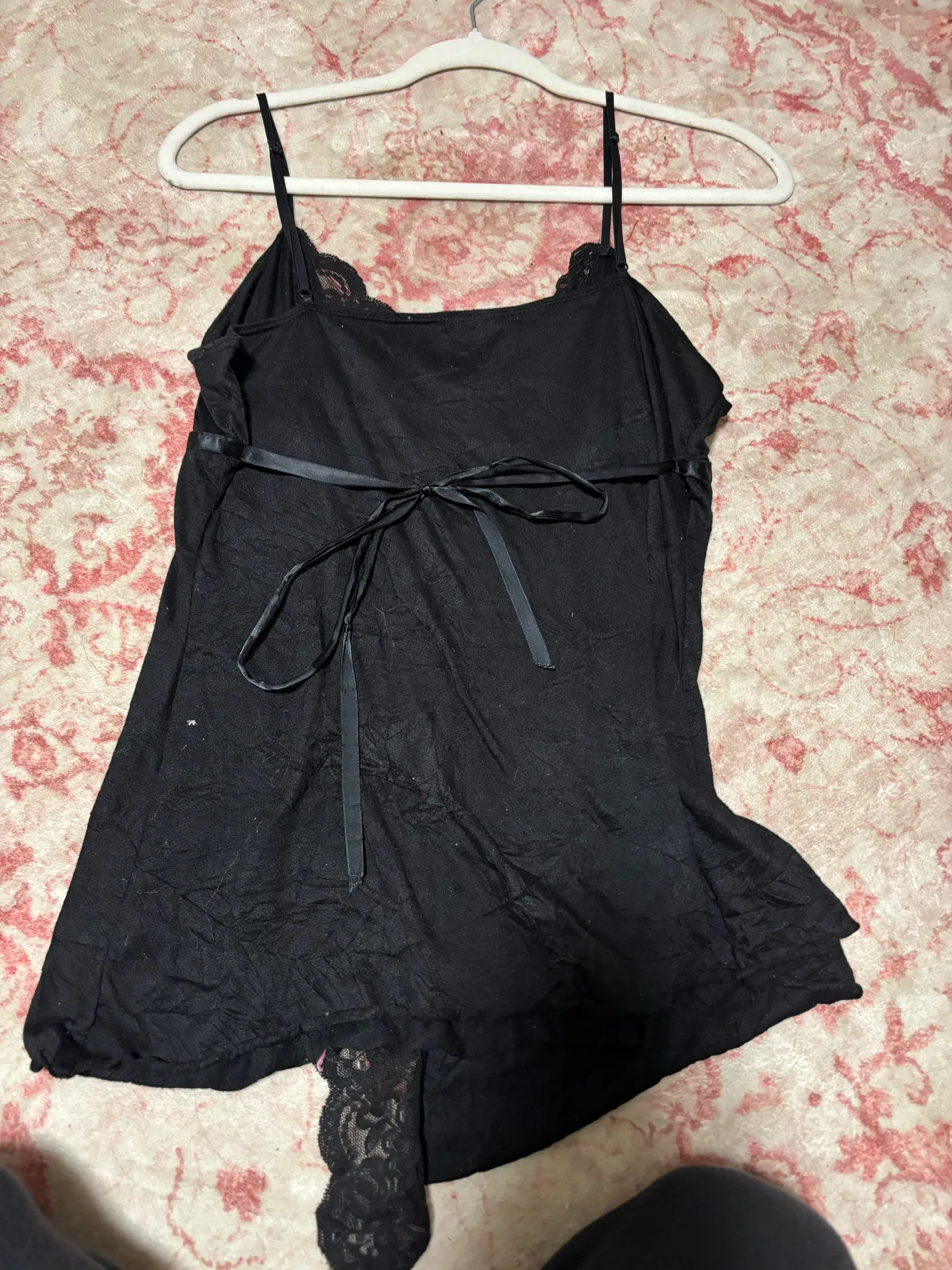 Black Vintage Tank Top Size L - Image 3