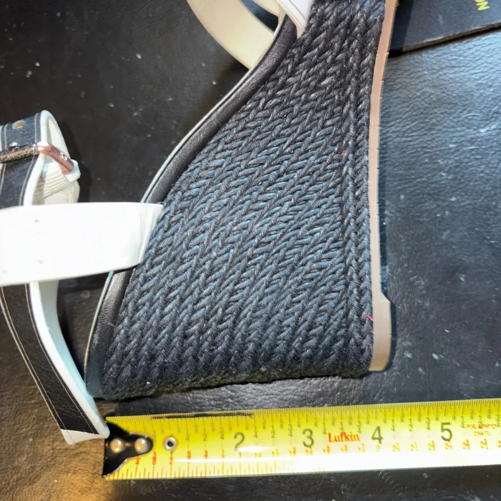 Paul Smith wedges black and white leather size 5.5 - Image 9