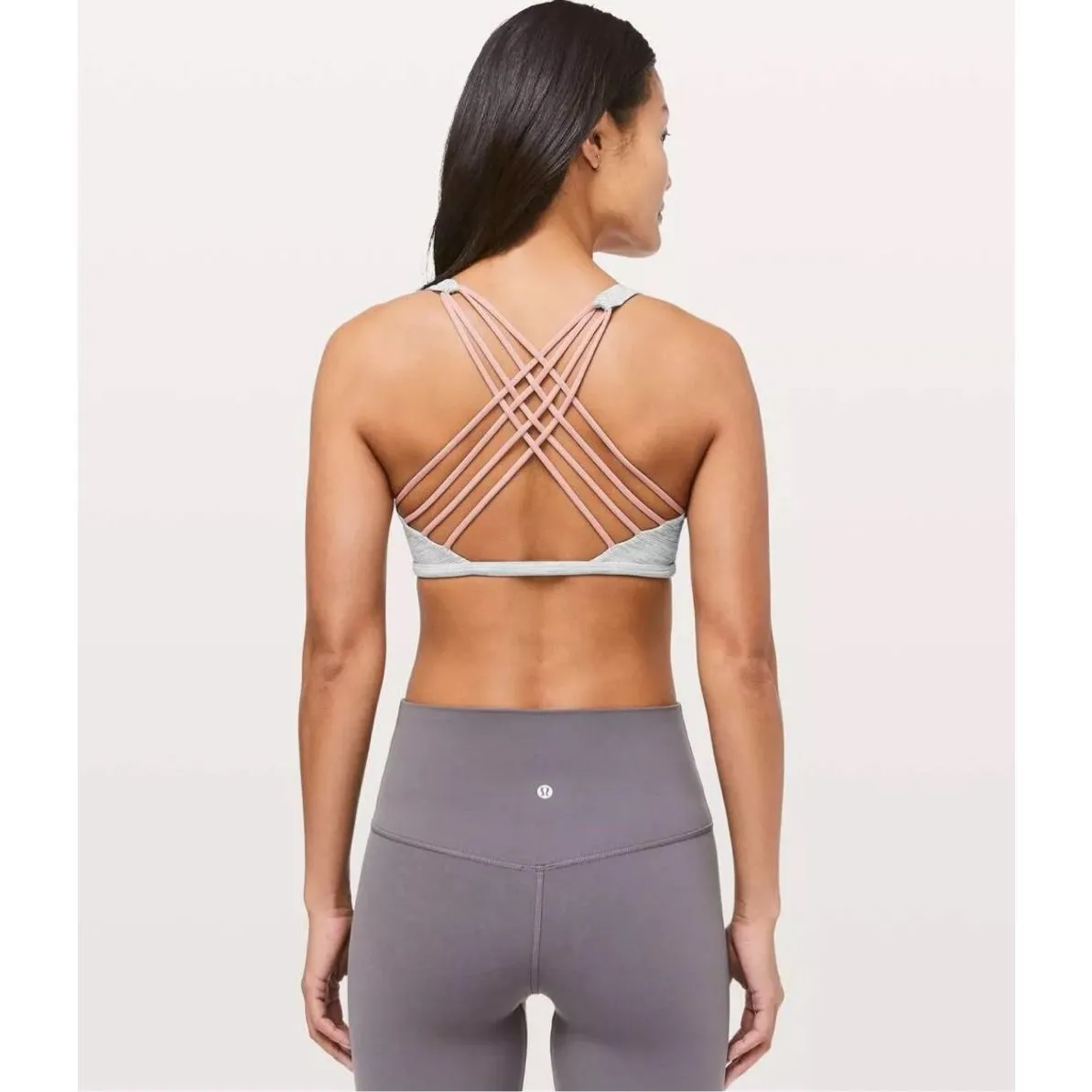 Lululemon Athletica Womens‎ Free To Be Serene Strappy Sports Bra Gray Size 10 - Image 3