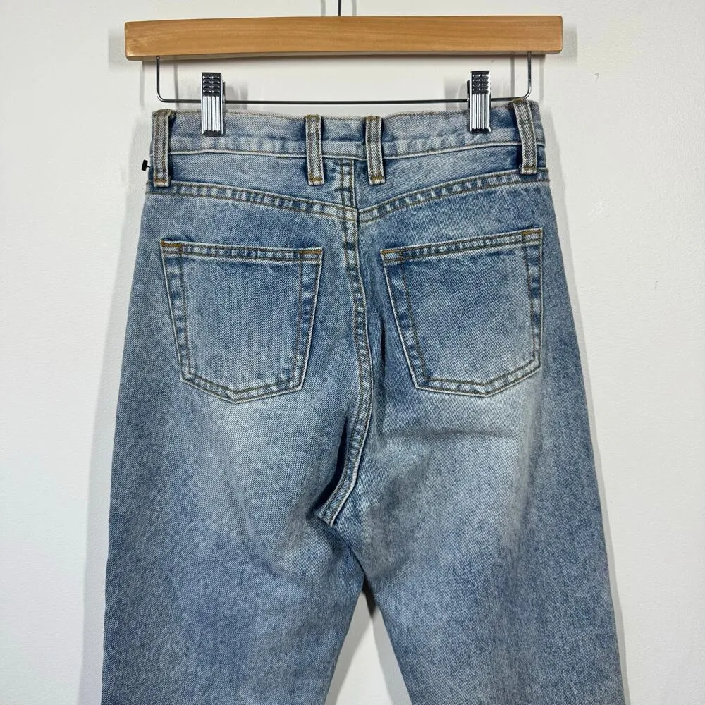 J. Galt Shanghai Jeans Women S Blue Light Medium Wash High Waist 100% Cotton - Image 5