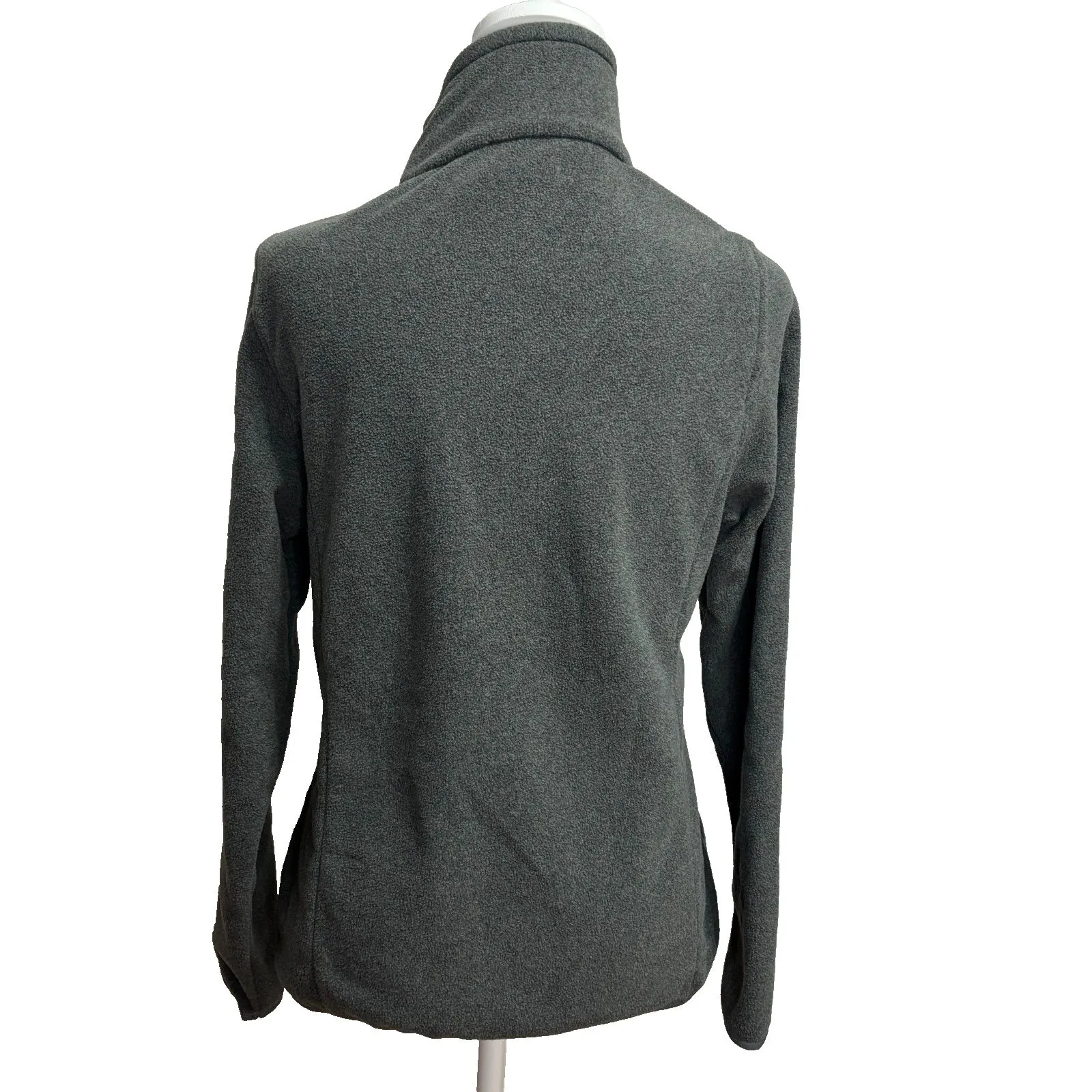 Amazon Essentials 1/4-Zip Polar Fleece Jacket Womens S Classic Fit Gray - Image 3