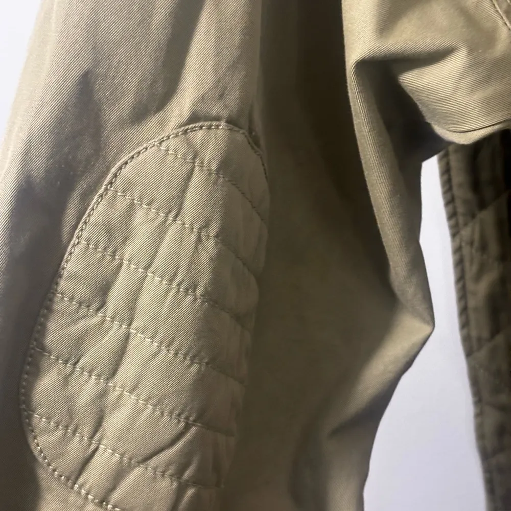 Nordstom Signature Khaki Olive Bomber Belted Quilted EUC 💯 cotton size XL - Image 10