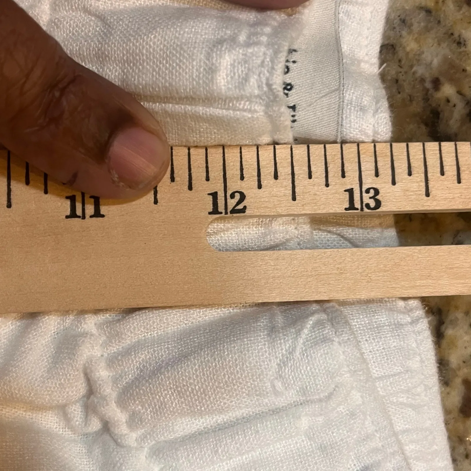 Abercrombie & Fitch Linen Pants S White Wide Leg Summer Beach Linen Blend - Image 8