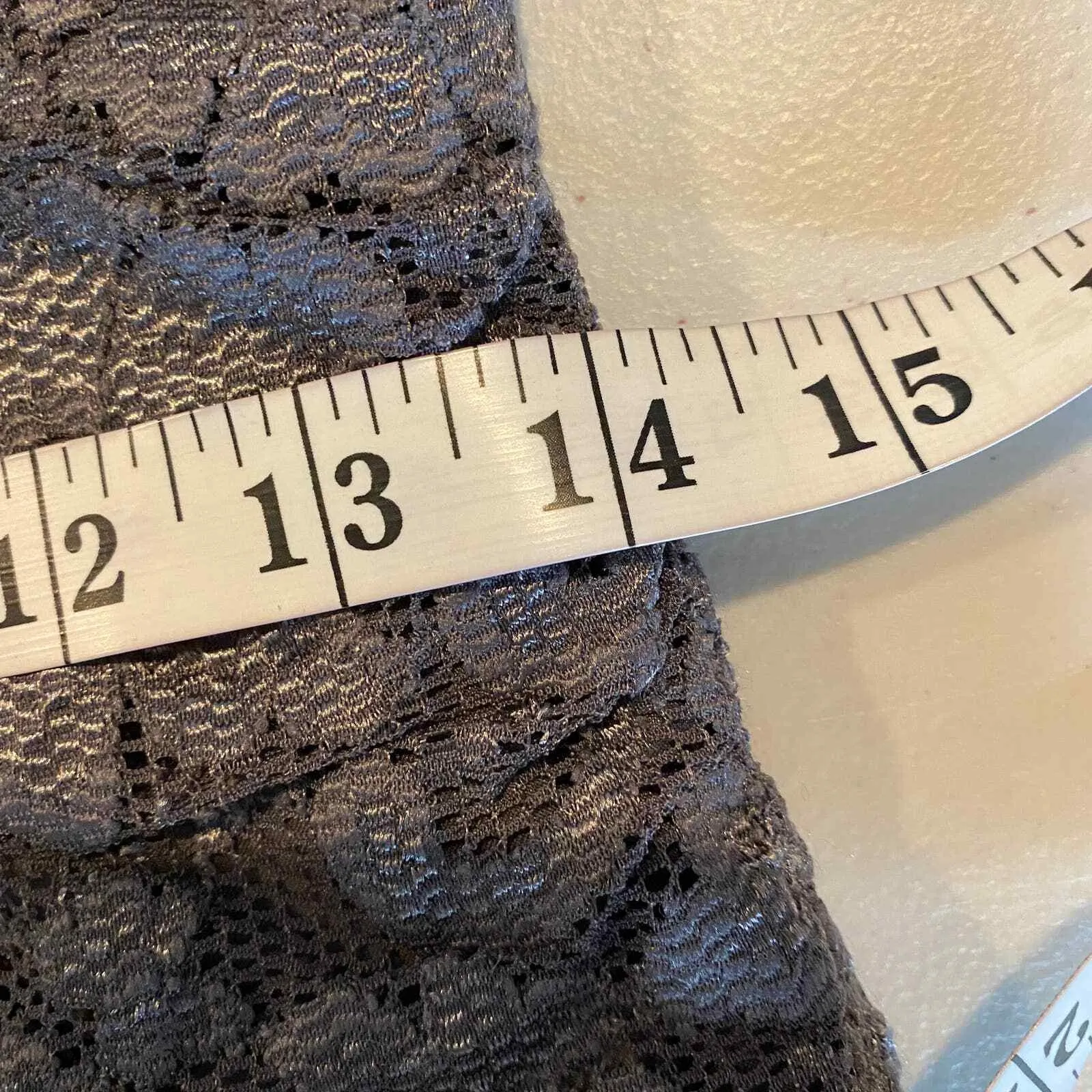 Eliza J. Royal Collection Dress Womens 10 Purple Gray Lace Lined Zip Button Back - Image 9