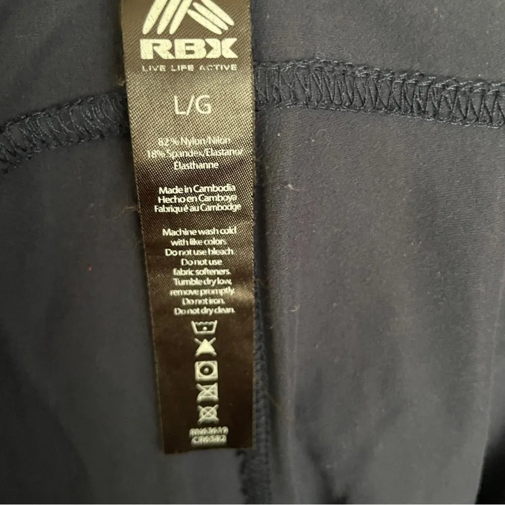 Reebok Navy Blue Athletic‎ Leggings Size L - Image 2