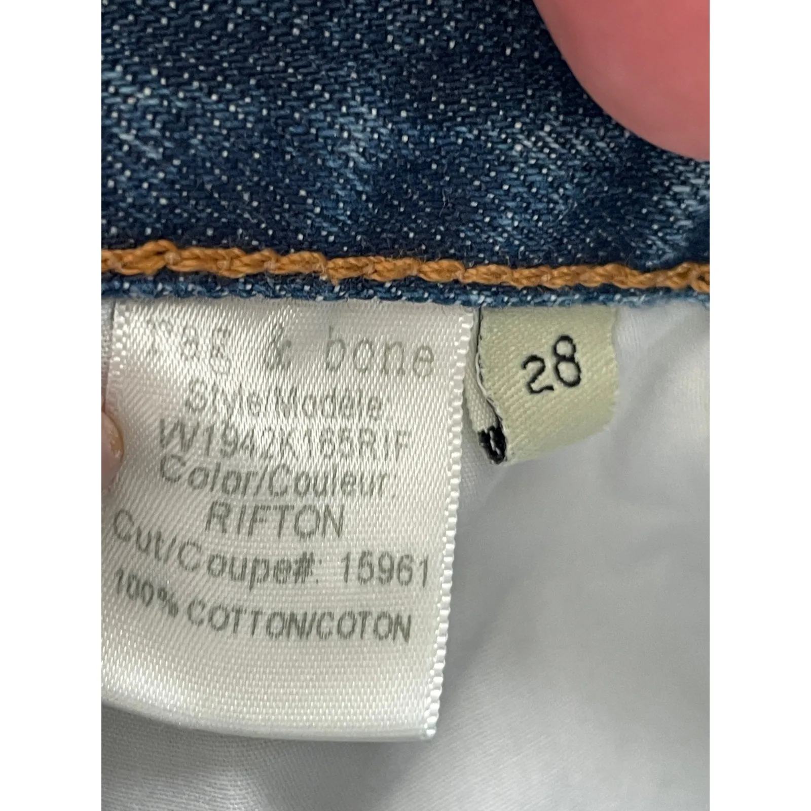 Rag & Bone Margaux Shorts Denim Raw Hem Jean Shorts Size 28 - Image 8