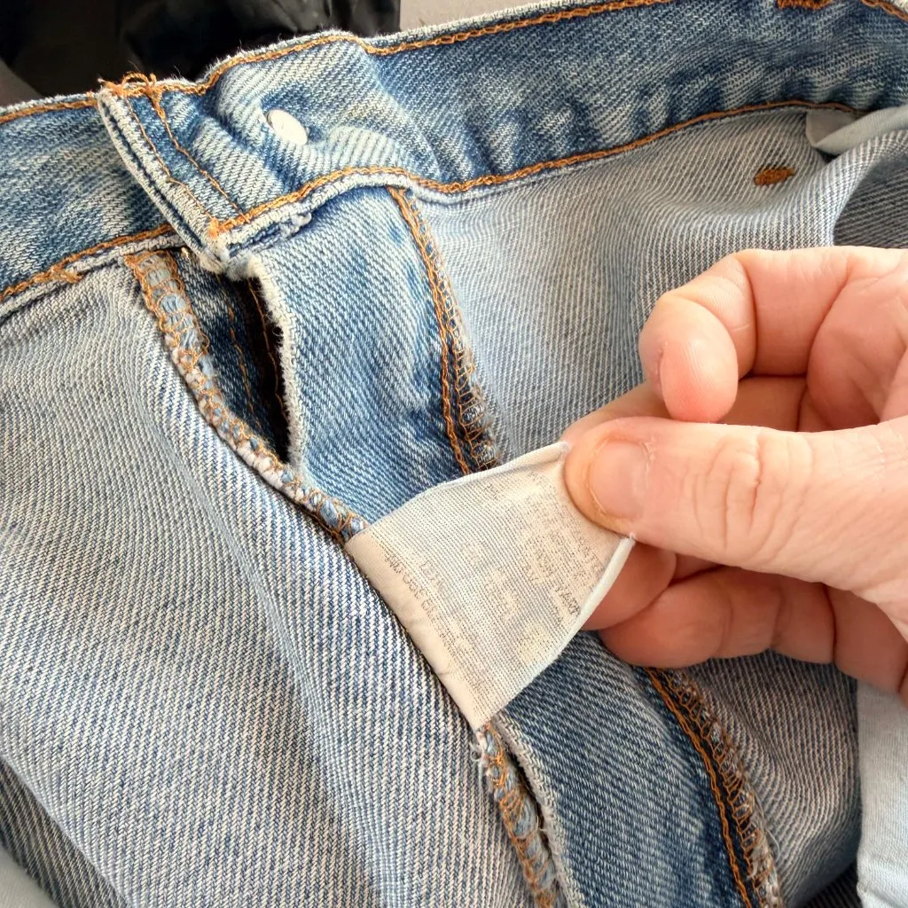 Vintage Faded Glory Light Wash Bermuda Denim Shorts Plus Size 20W Y2K 90s - Image 9