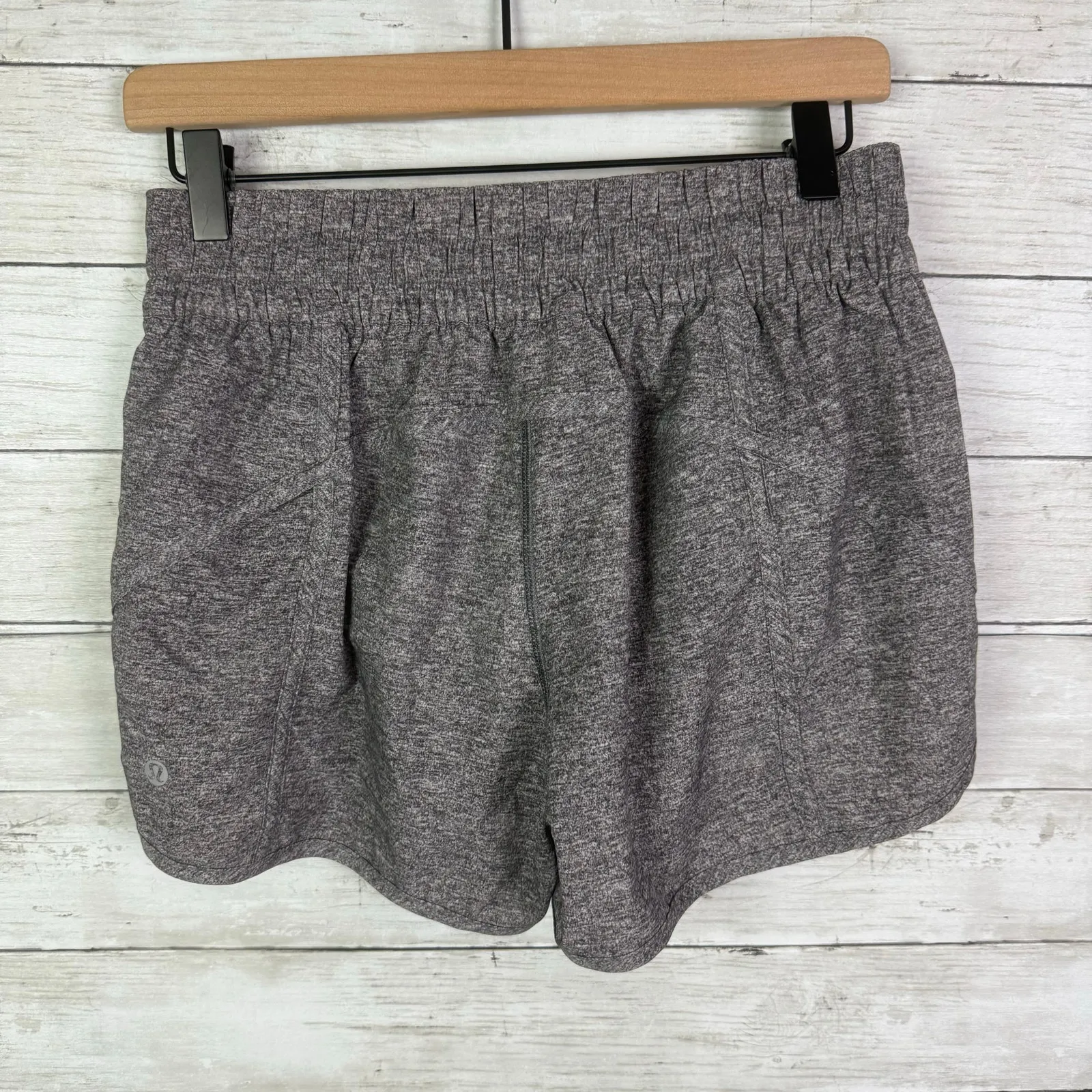 Lululemon 4” Athletic Shorts Heathered Gray Size 8 - Image 3