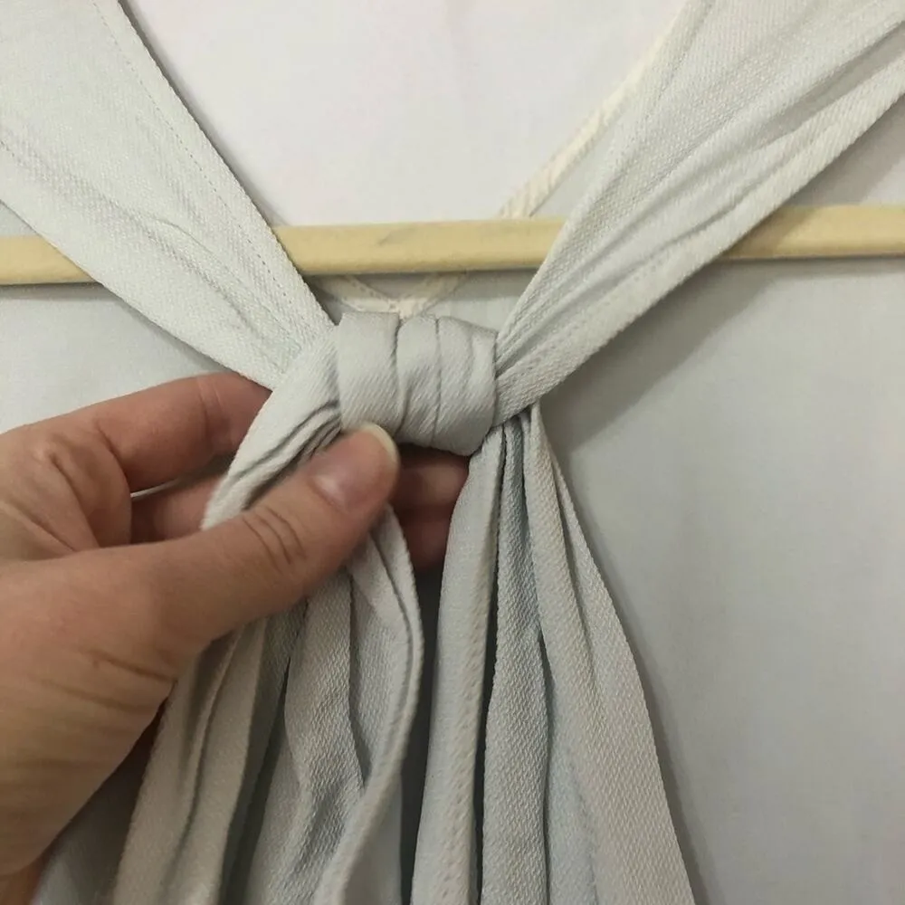 Helmut Lang Light Blue Twist Back Sleeveless Top S - Image 9