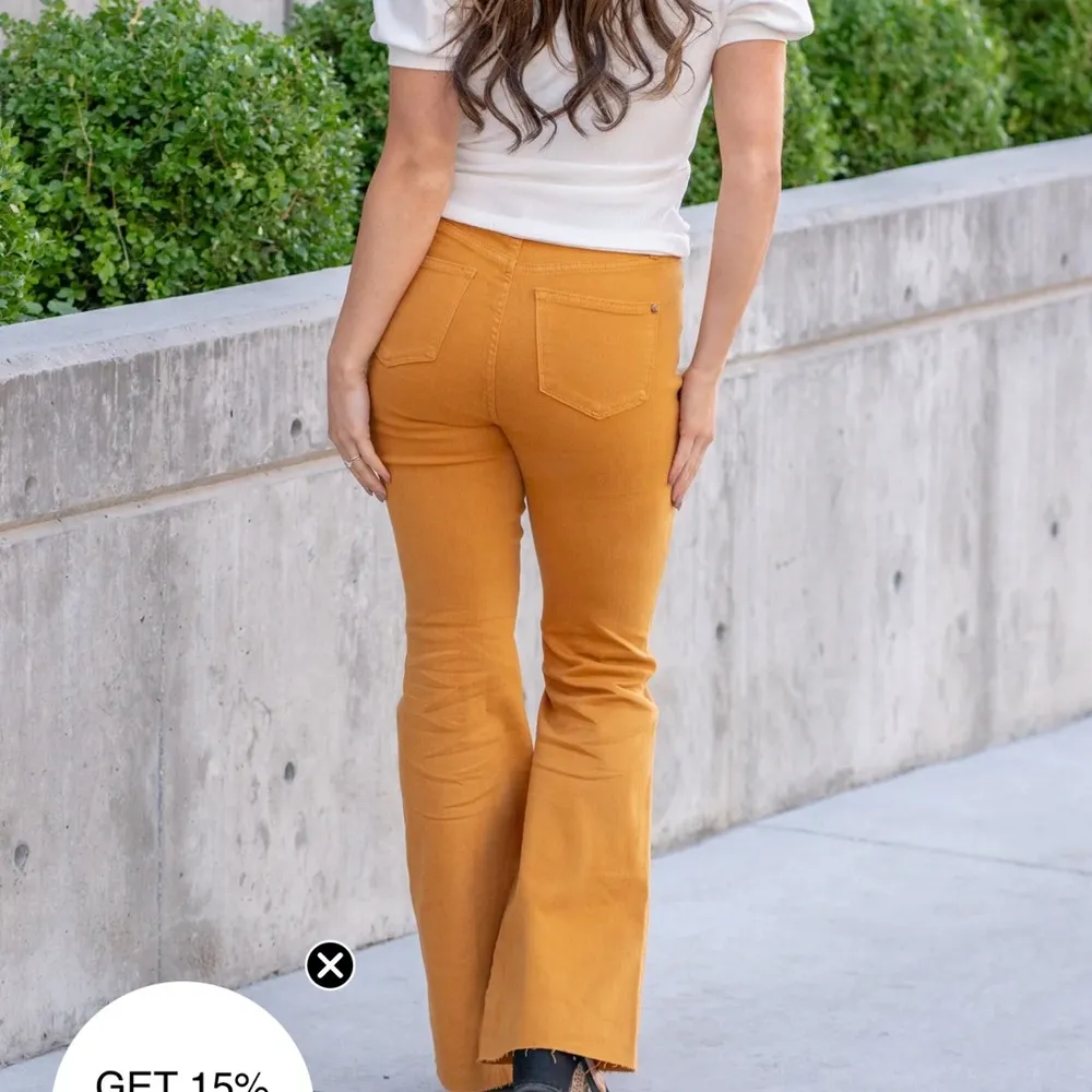 Judy Blue Marigold High Rise Tummy Control Top Flare Jeans Womens 7 28 Stretch - Image 4