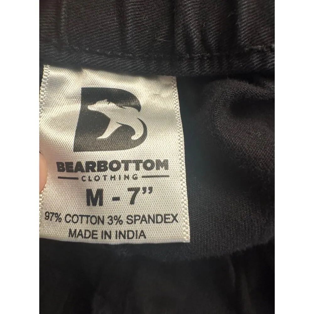 Women's bear bottom black shorts 7" Size M - Image 3