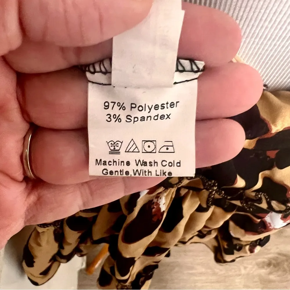 Shein Leopard Ruffle Skirt - Image 7