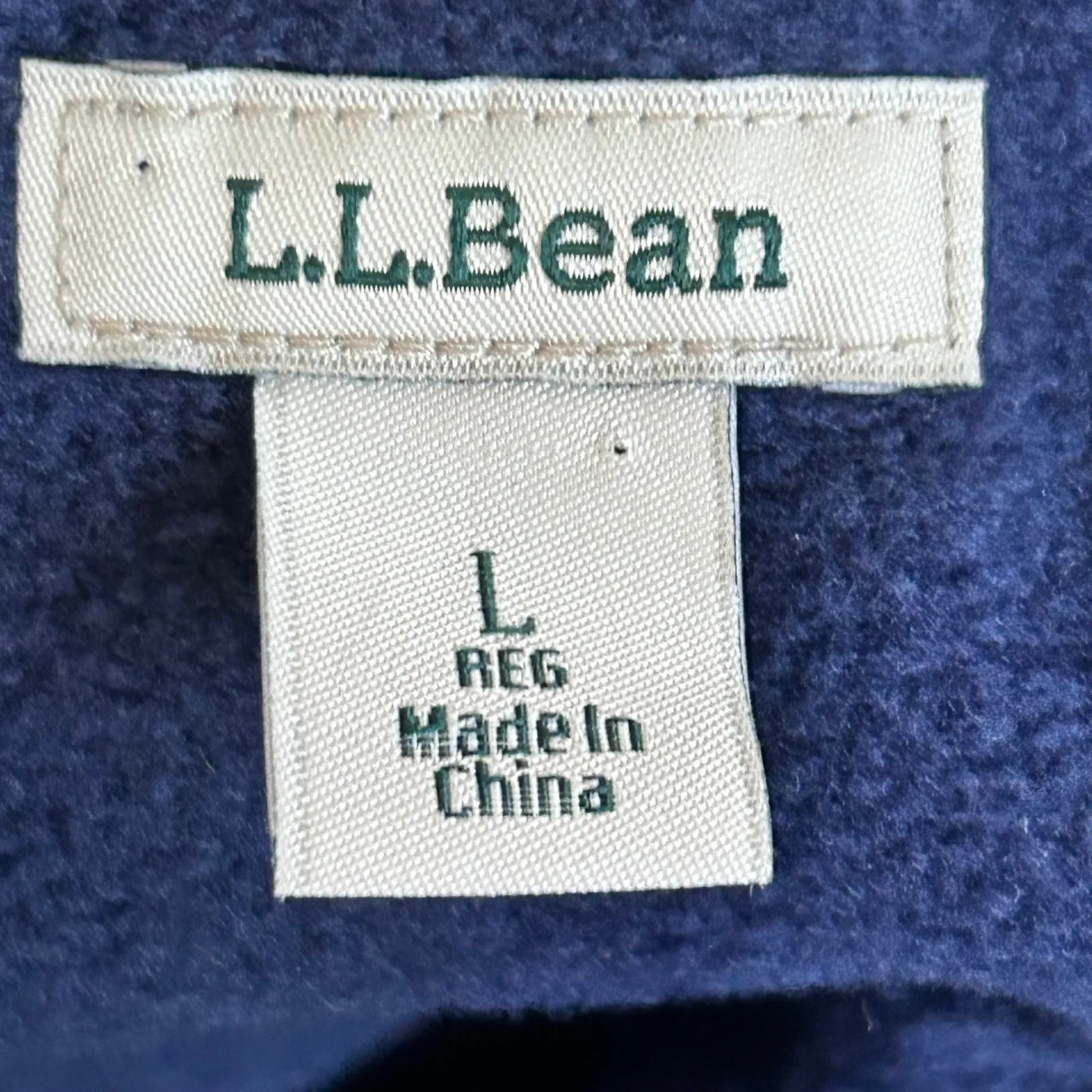 LL Bean Women Red Blue Plaid Flannel Fleece Lined Shirt Jacket Size Large Gorp - Image 3