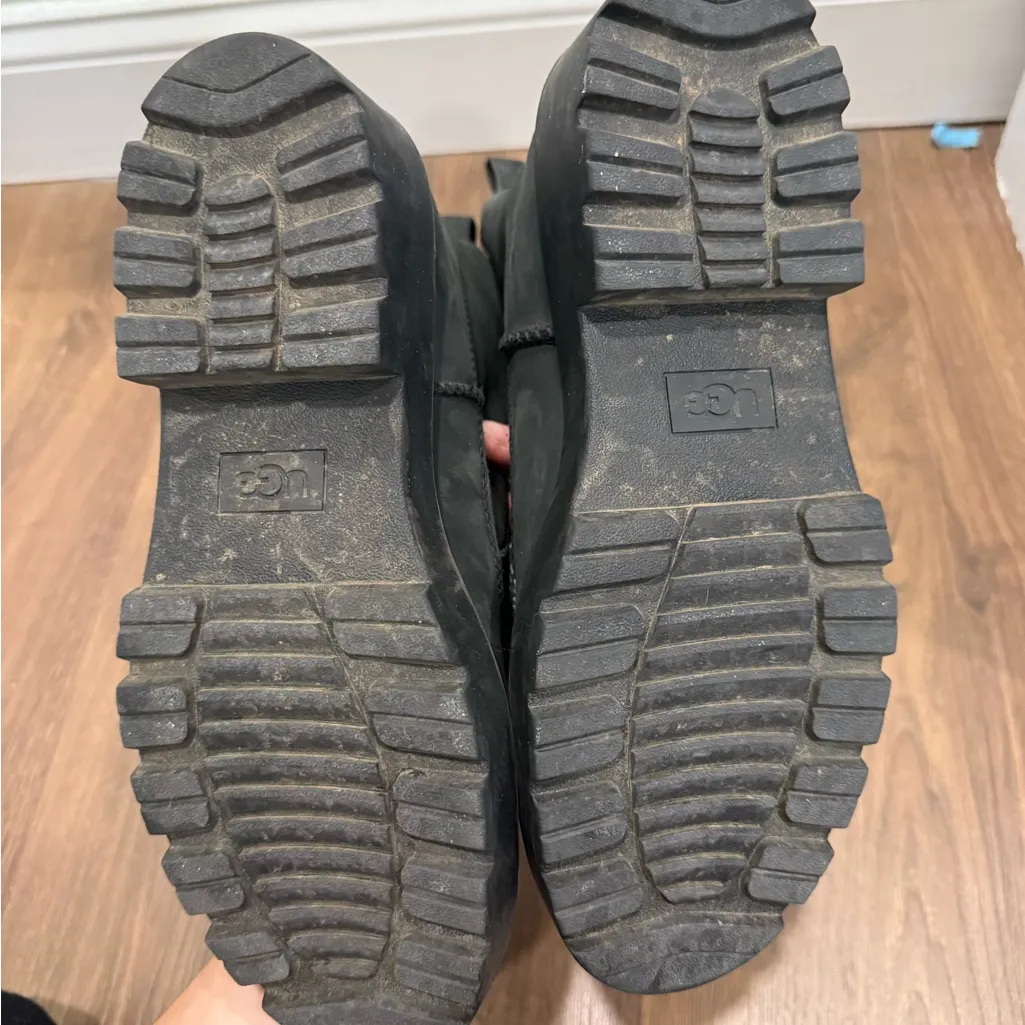 Ugg Womens Black Ballard Lace Up Boot Size 8 - Image 7