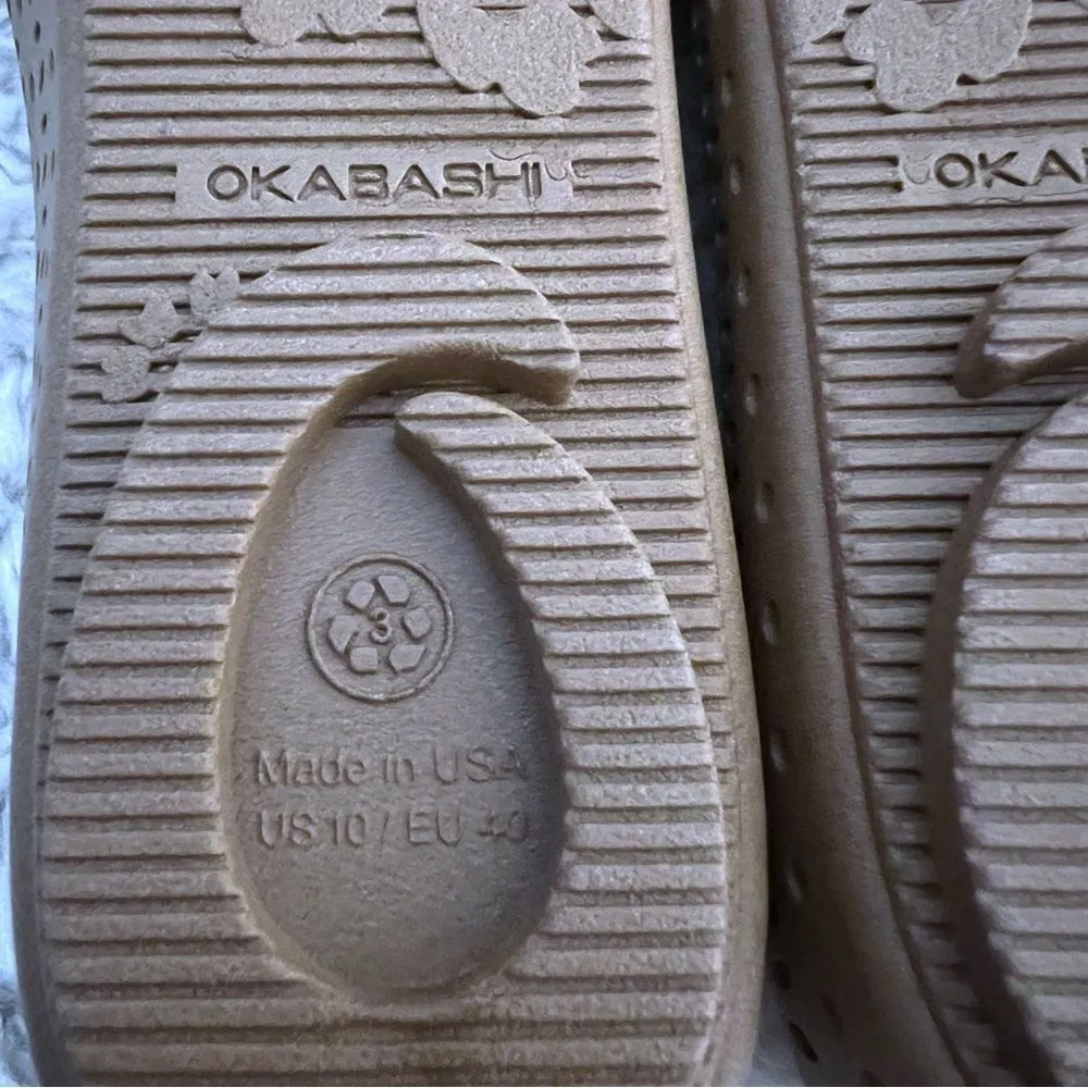 OKABASHI Women's Samantha Laser Cut Ballet Flats Toffee Size 10 NWOT Shoes Tan - Image 5